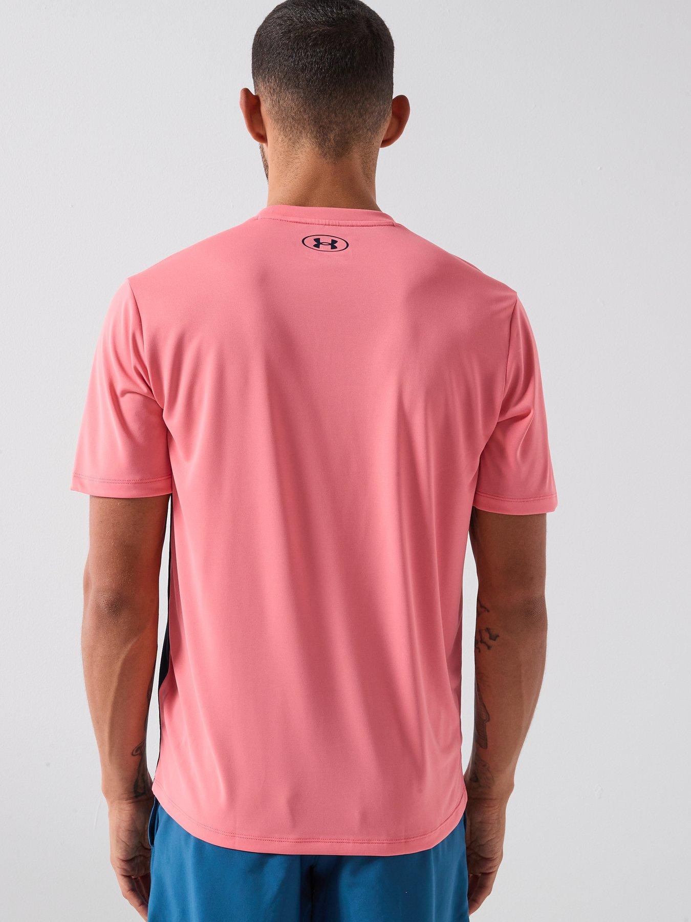 under-armour-mens-training-tech-short-sleeve-crew-pinkstillFront