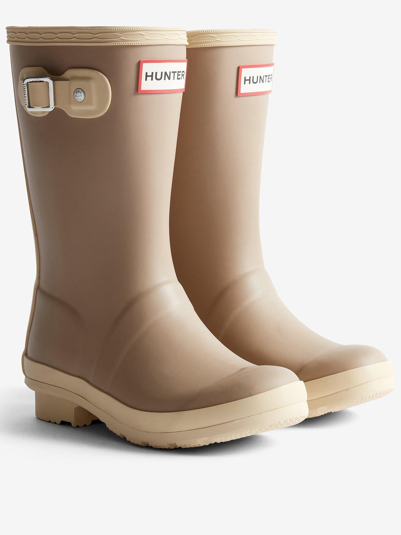 hunter-junior-original-wellington-boot-beigefront
