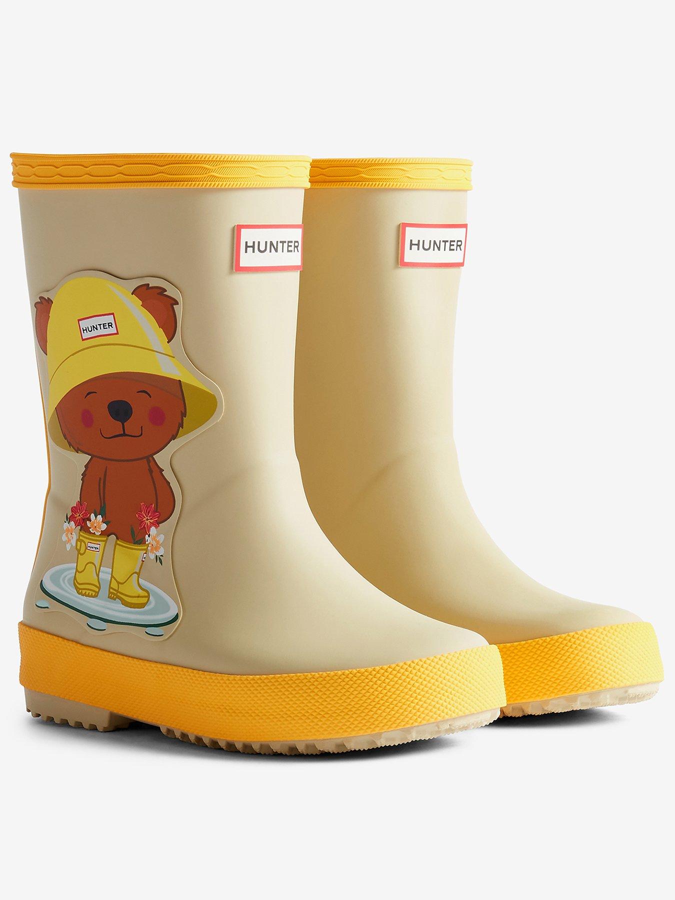 Image 1 of 4 of Hunter Kids First Bear Print Wellington Boot - Bear