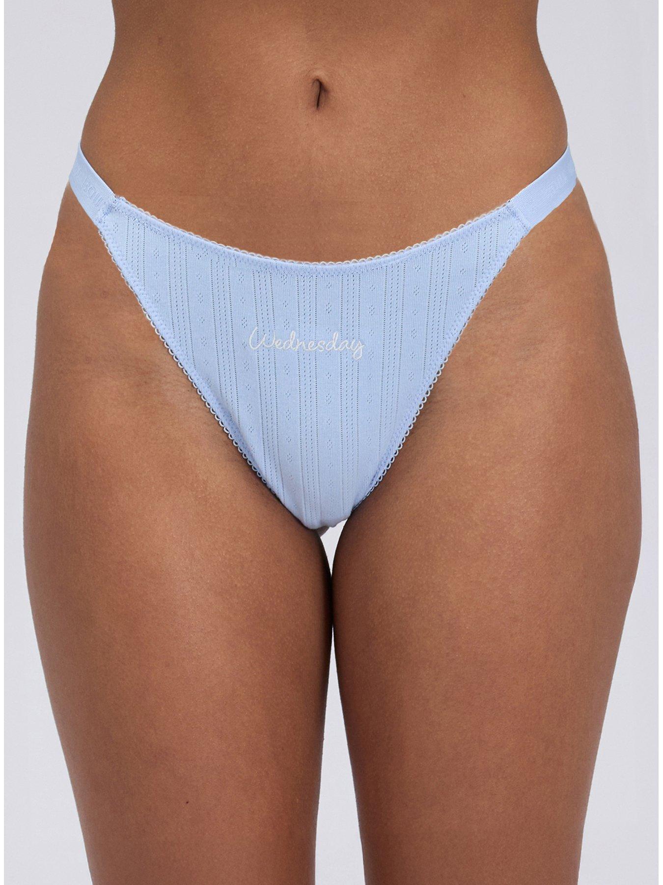 Image 5 of 6 of Boux Avenue Pack Of 5 Gigi Weekday Thongs - Multi