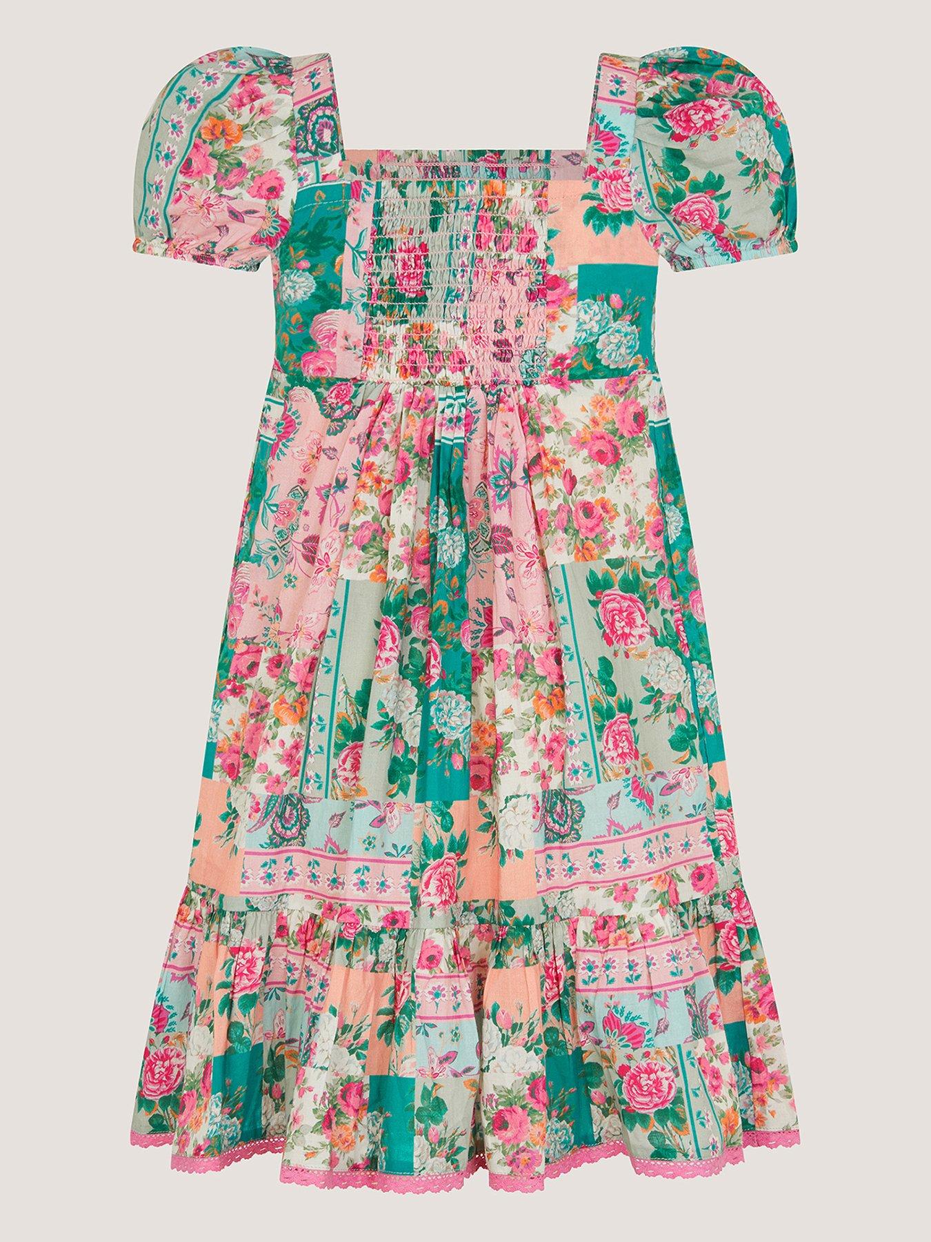 monsoon-girls-patchwork-shirred-dress-pinkback