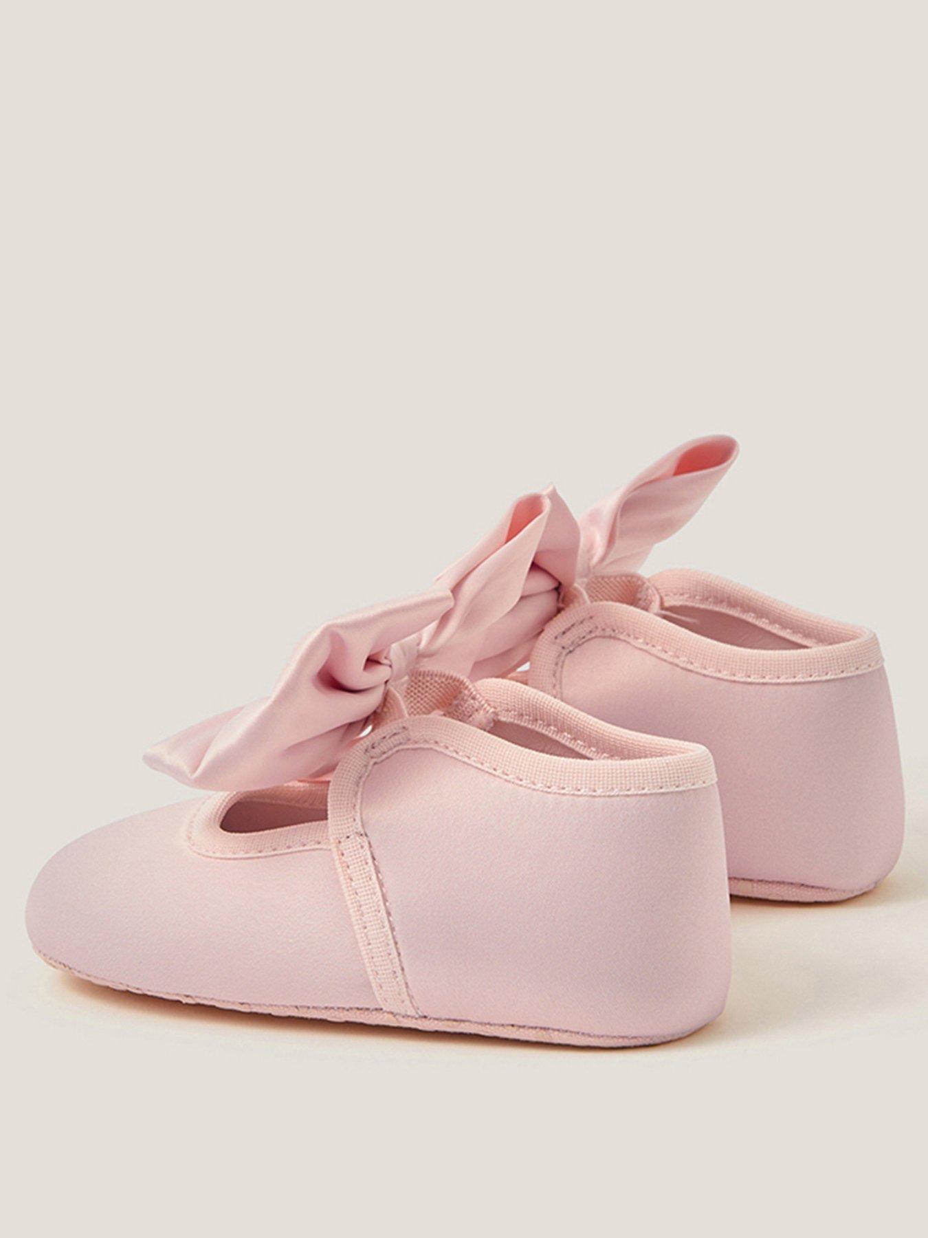 Image 2 of 3 of Monsoon Baby Girls Super Bow Bootie &amp; Bando Set - Pink