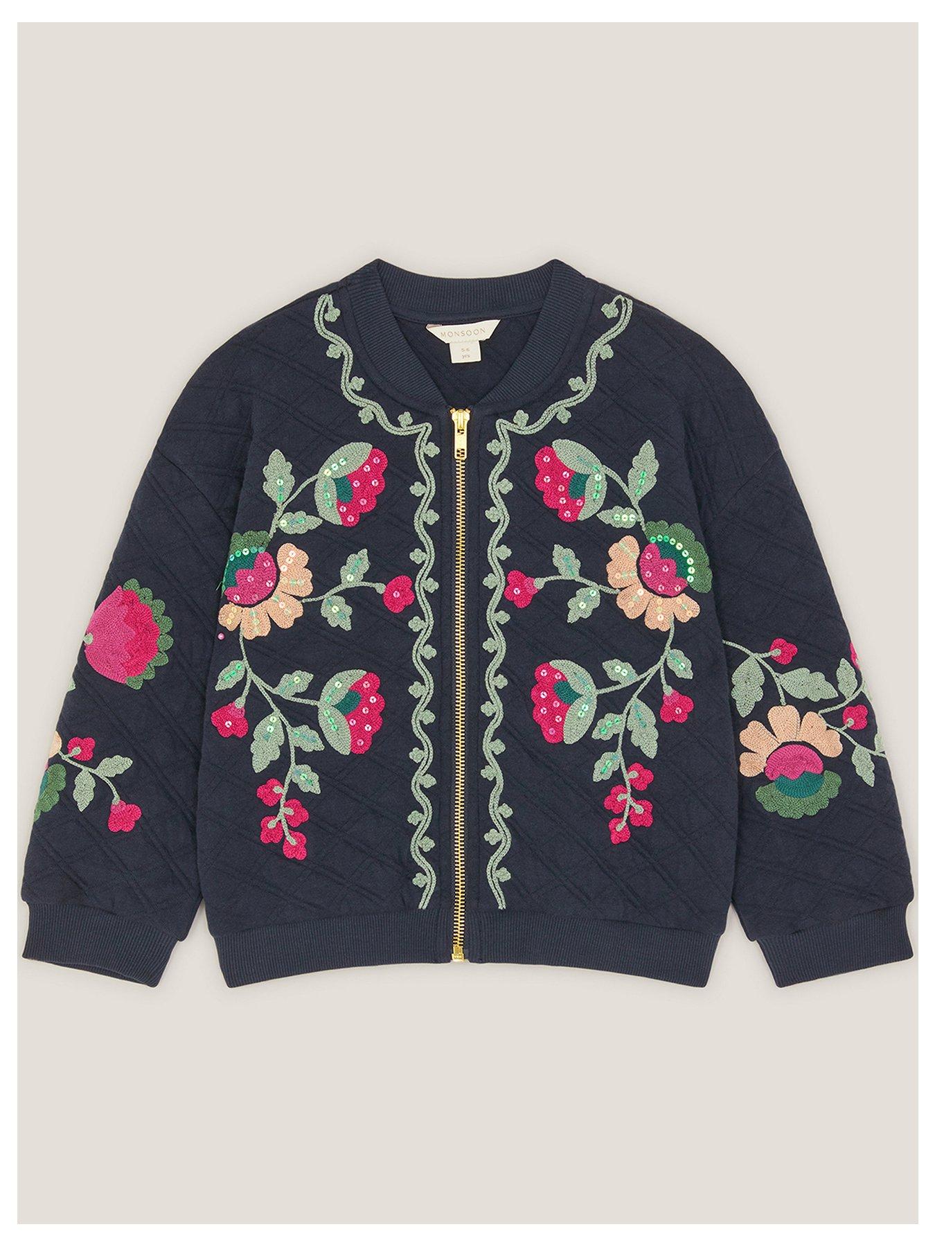 monsoon-girls-floral-quilt-drop-shoulder-bomber-jacket-navystillFront