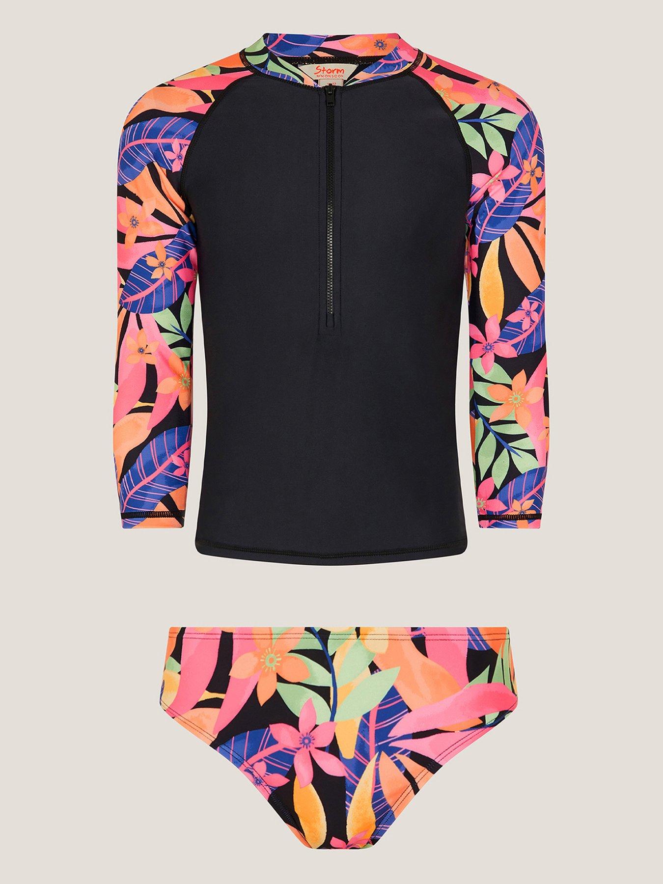 monsoon-girls-storm-tropical-2-piece-upf-swimset-black