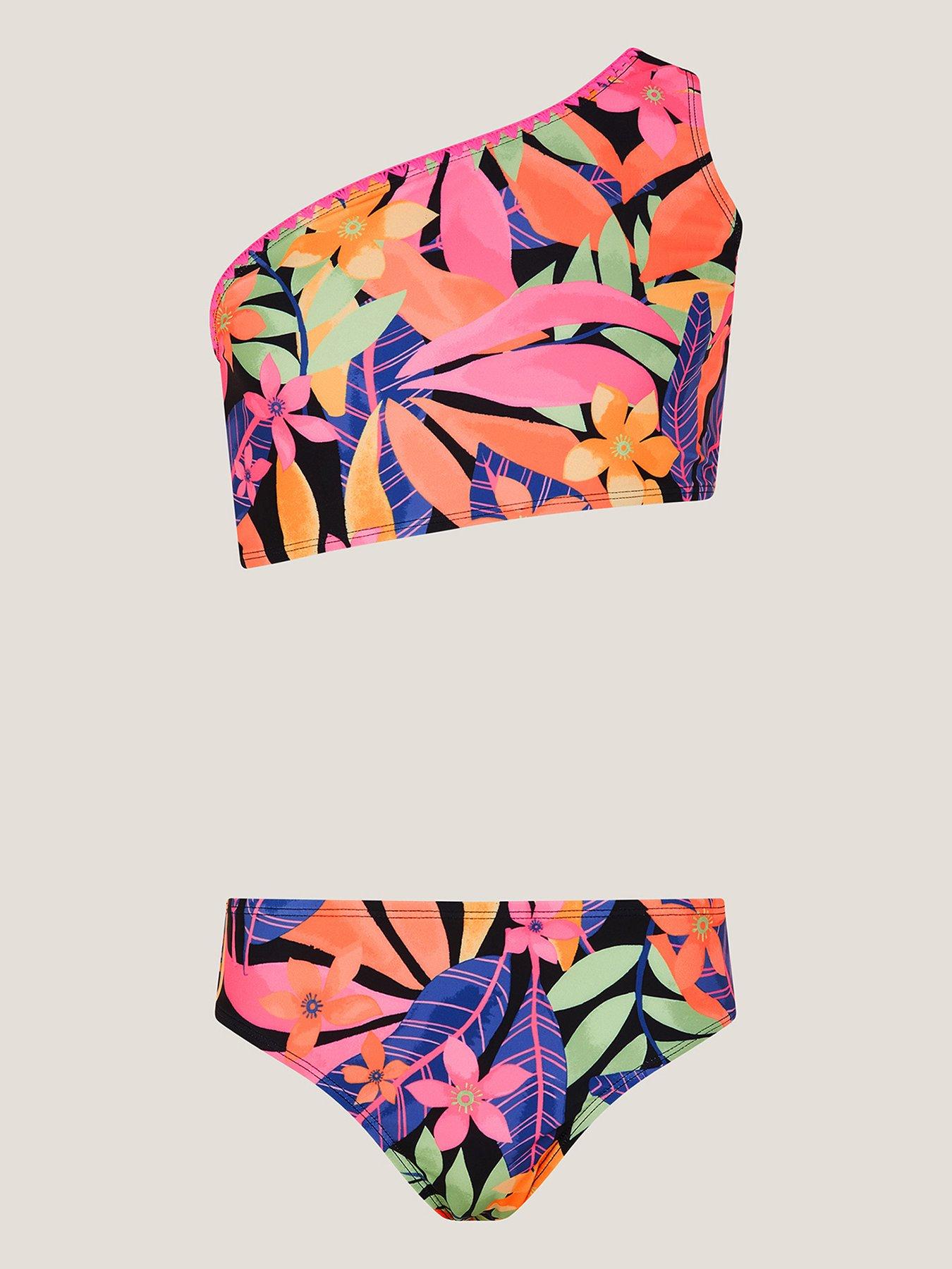 Monsoon Girls Storm Tropical Bikini - Black
