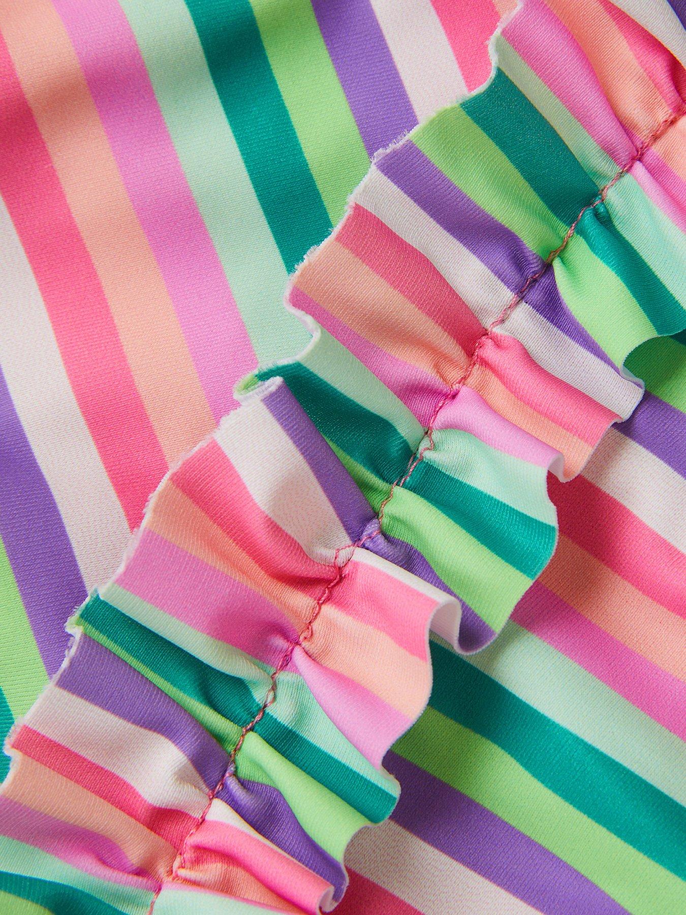 Image 3 of 3 of Monsoon Girls Stripe Bikini - Pink
