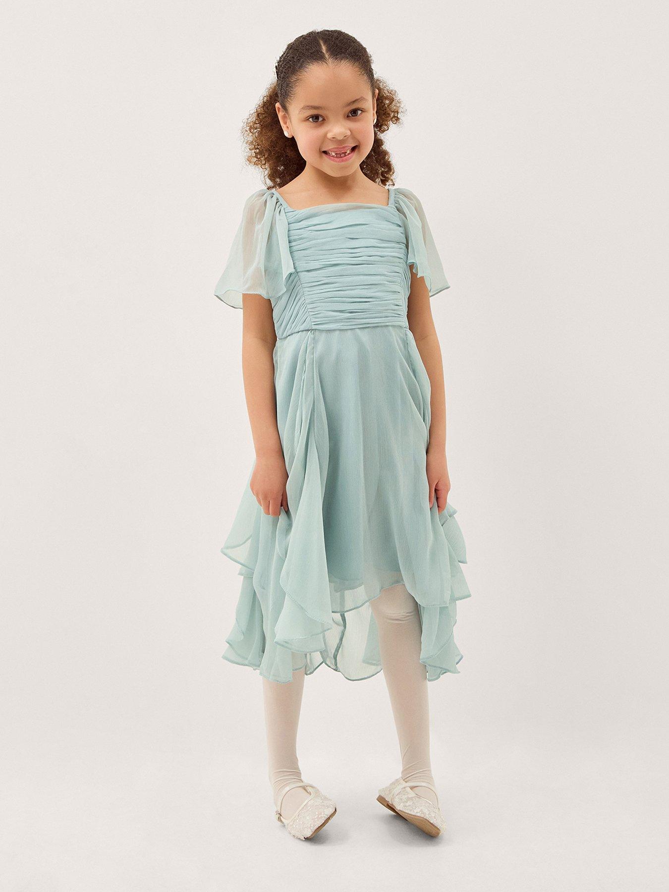 bridesmaid dresses for 3 year olds 3 Layers Girls Dress Pink Embroidered Flower Tulle Bridesmaid Party Kids   Sunny Fashion