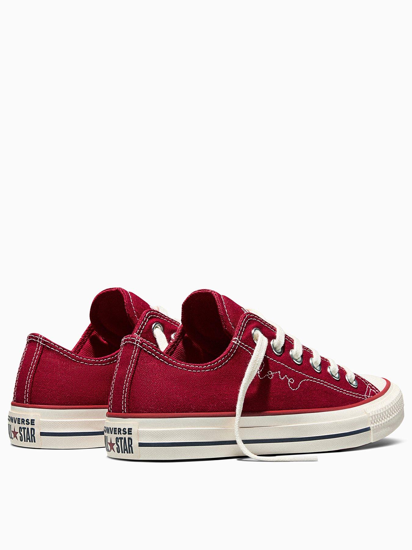converse-womens-chuck-taylor-all-star-trainers-dark-redback