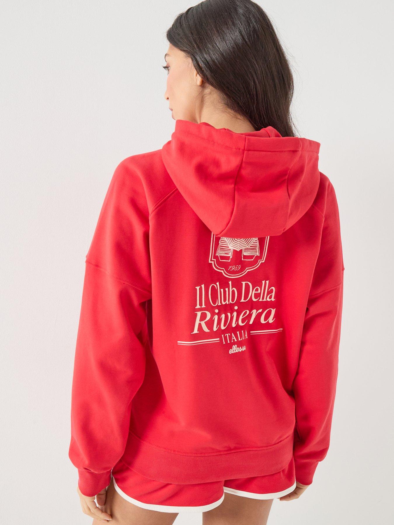 Ellesse Womens Saldia Hoodie - Red