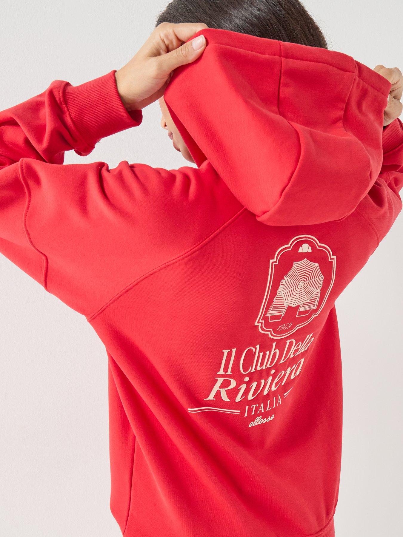 Image 5 of 6 of Ellesse Womens Saldia Hoodie - Red