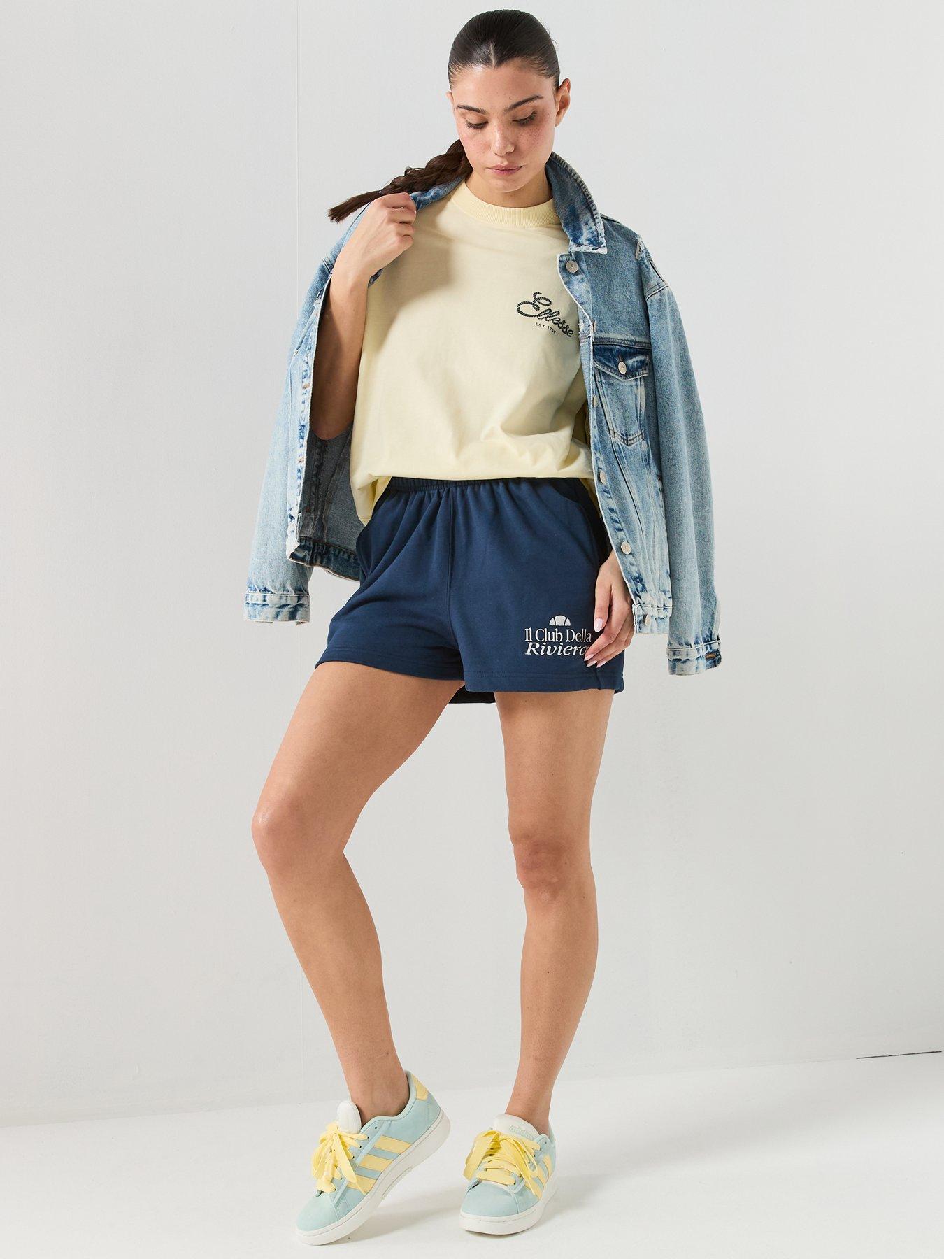 Image 3 of 6 of Ellesse Womens Finocco Short - Dark Blue/Off White