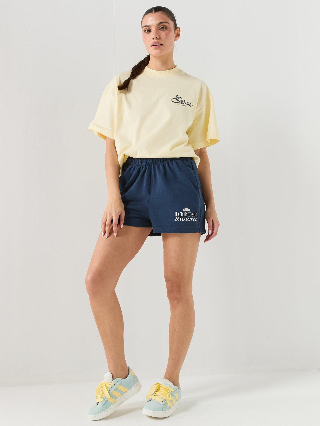 Image 6 of 6 of Ellesse Womens Finocco Short - Dark Blue/Off White