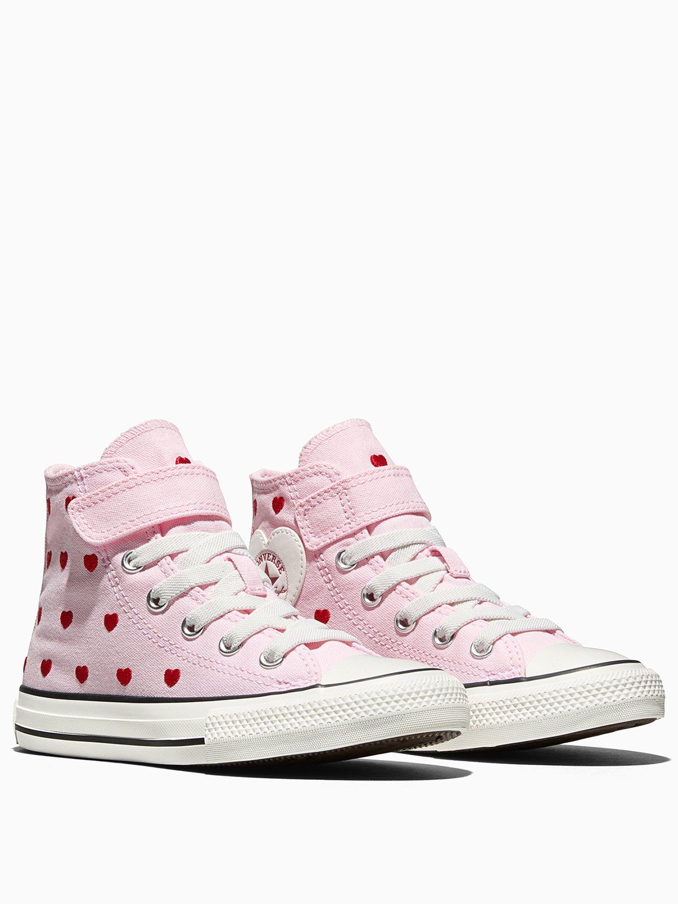 converse-kids-chuck-taylor-all-star-1v-trainers-pinkstillFront