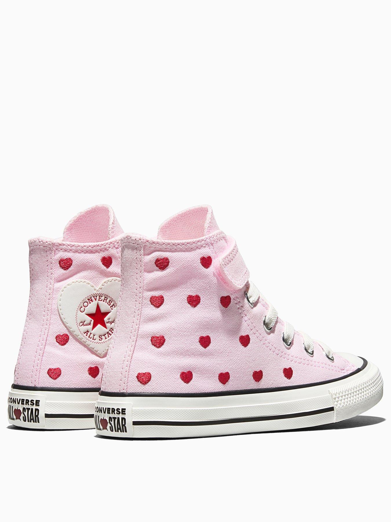 converse-kids-chuck-taylor-all-star-1v-trainers-pinkback
