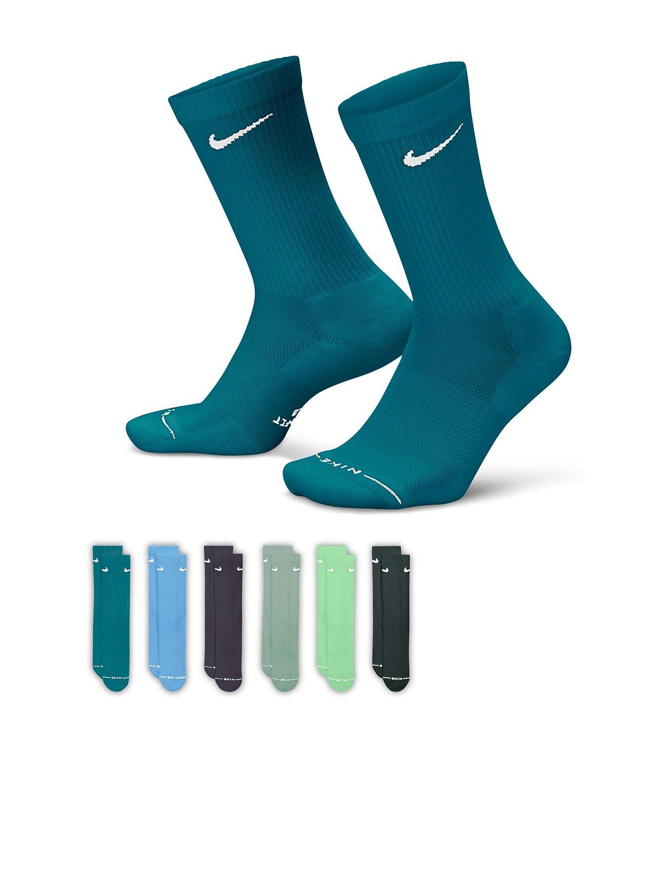 Image 1 of 6 of Nike Unisex Everyday Elevated Crew Socks (6 Pack) - Assorted