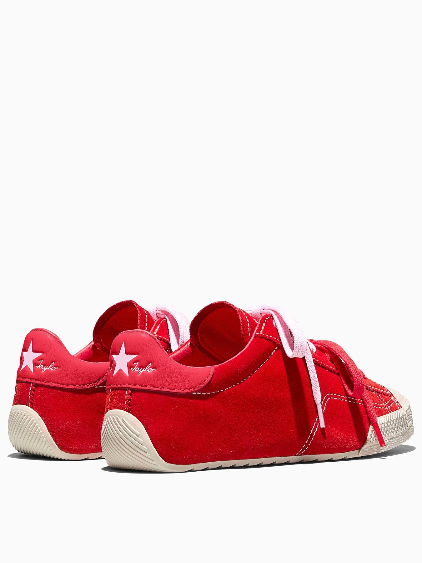 converse-womens-chuck-taylor-lo-trainers-redback