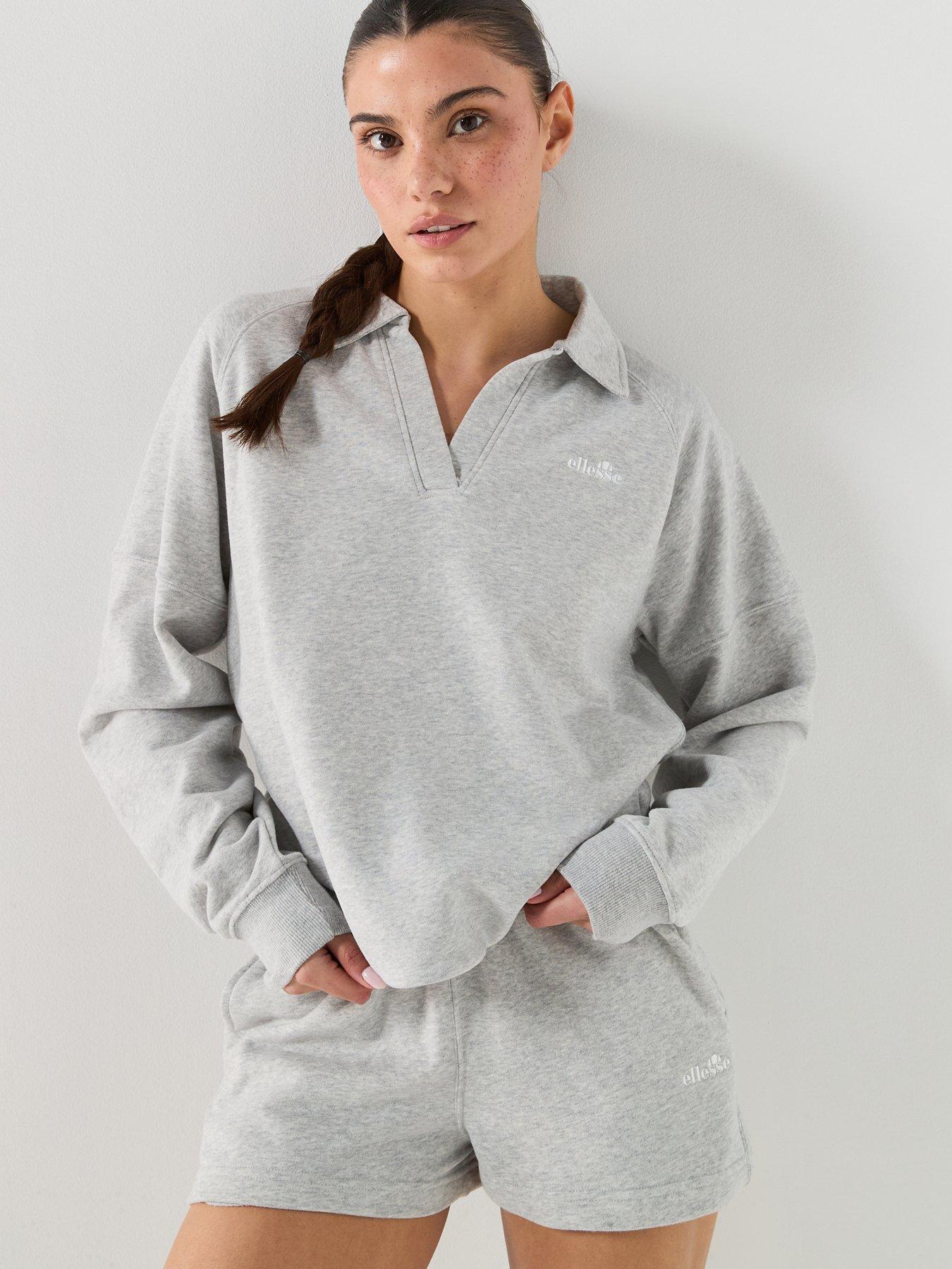 Image 4 of 6 of Ellesse Womens Altilia Shorts - Light Grey