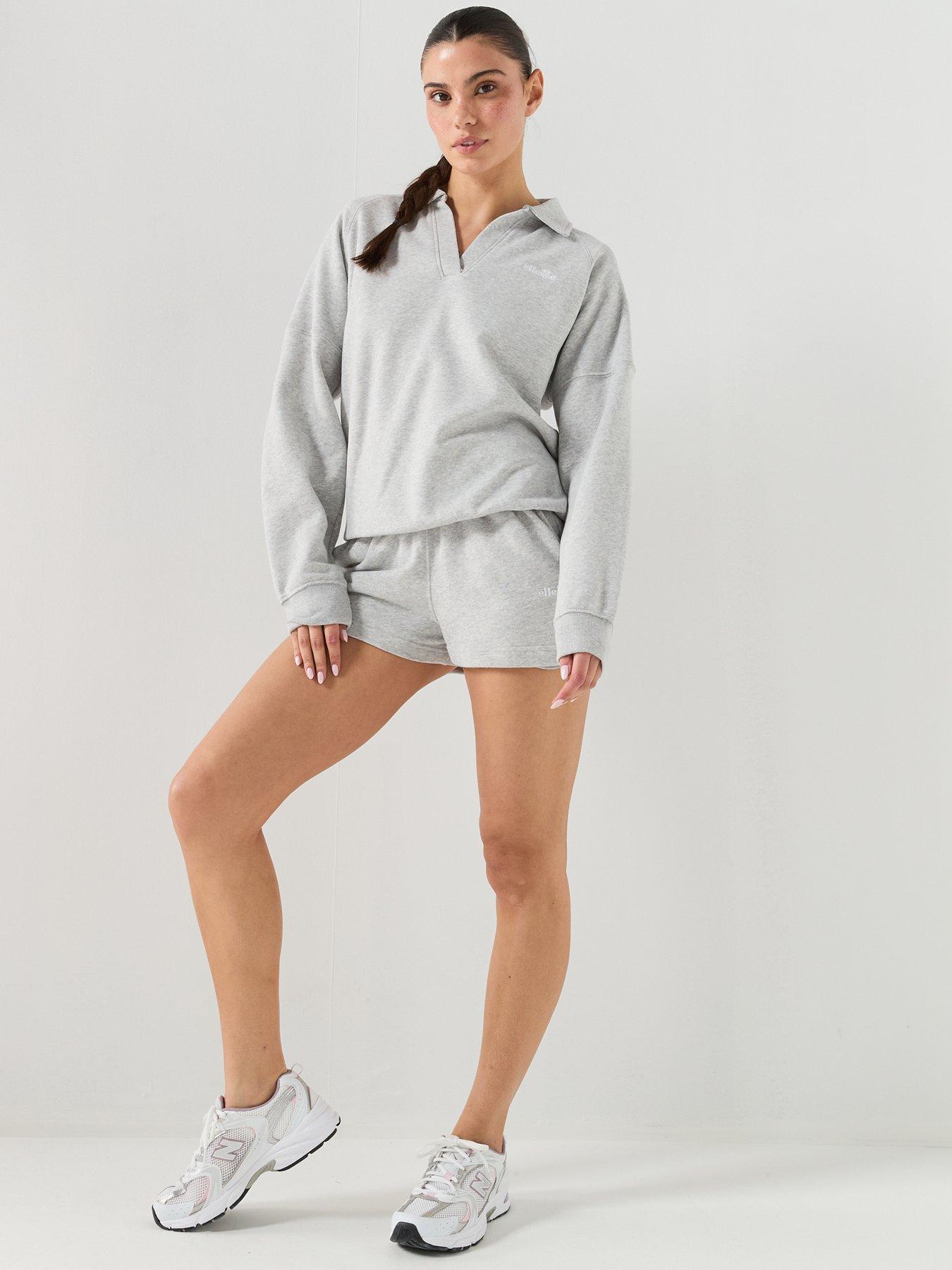 Image 6 of 6 of Ellesse Womens Altilia Shorts - Light Grey