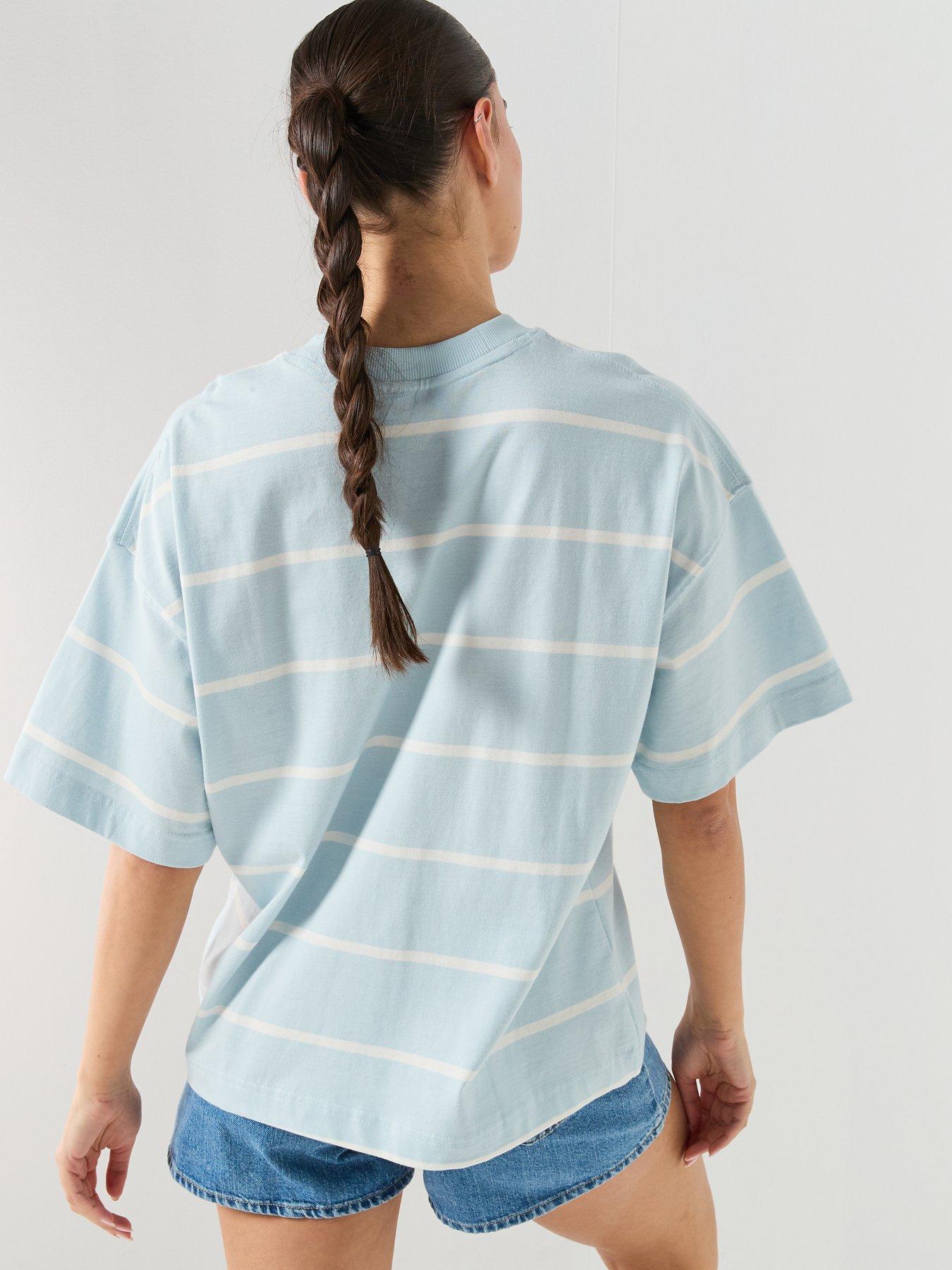 ellesse-womens-stripe-t-shirt-light-blueoff-whitestillFront