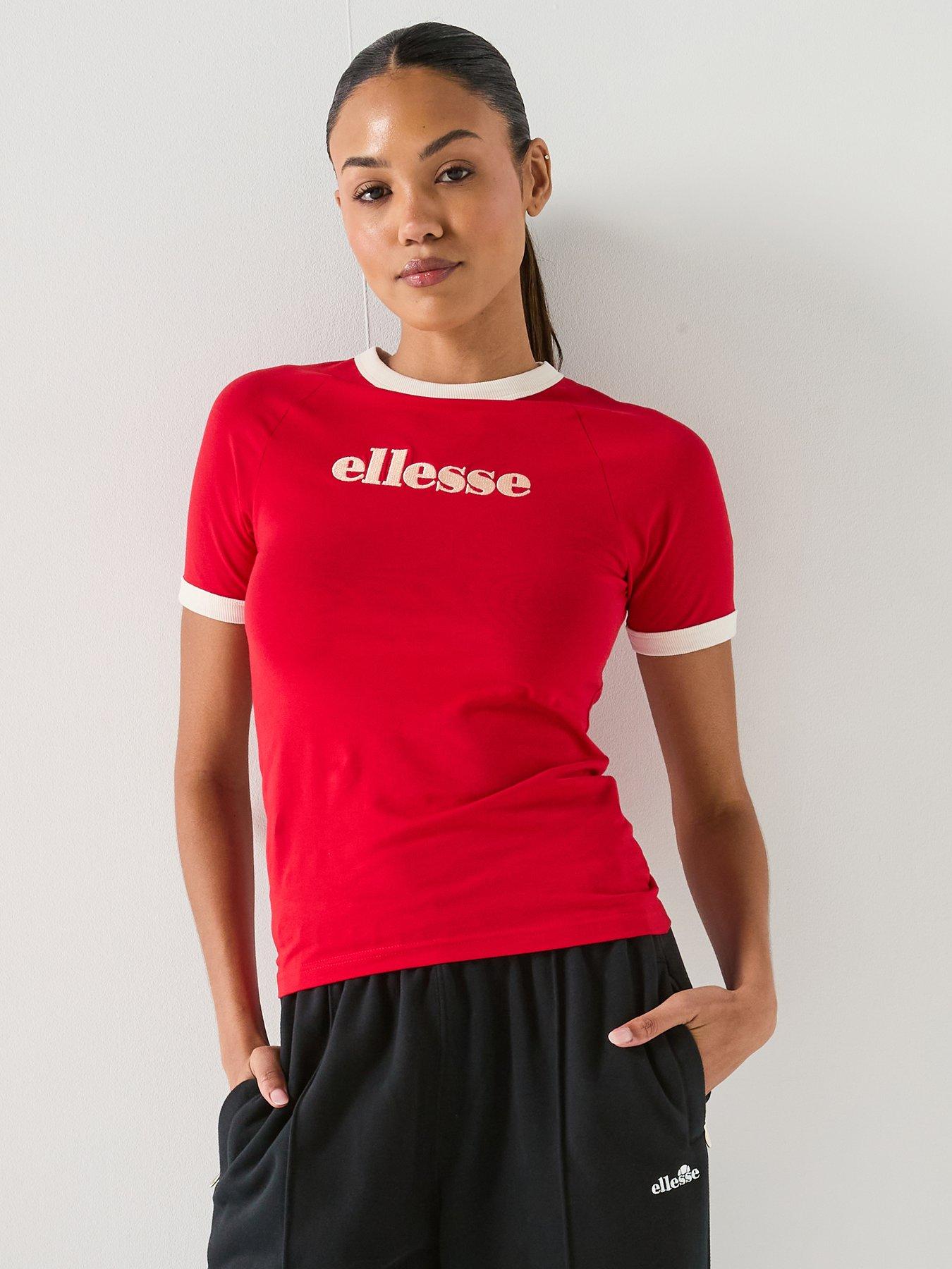 Image 1 of 6 of Ellesse Womens Albenga T-Shirt - Red
