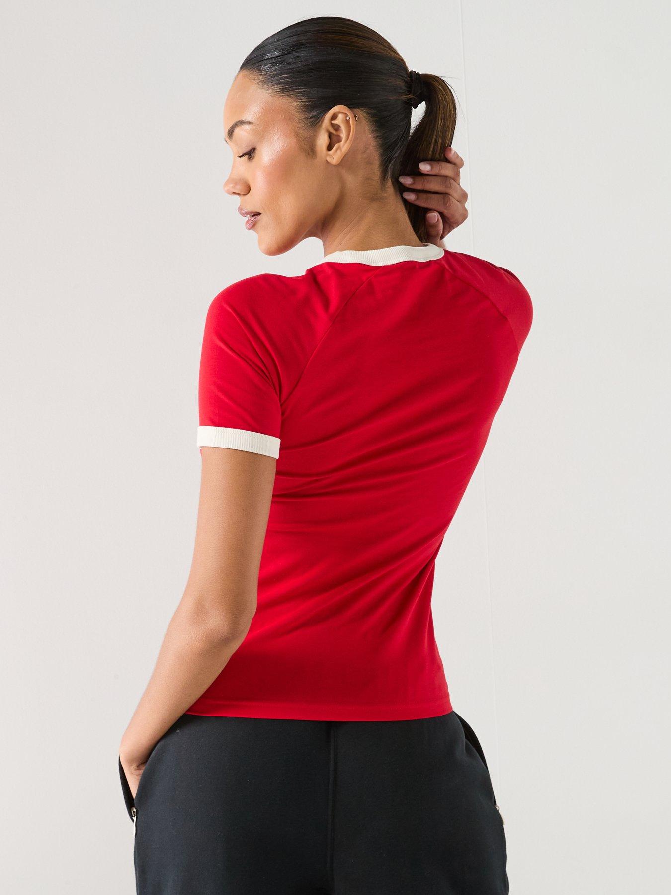 Image 2 of 6 of Ellesse Womens Albenga T-Shirt - Red
