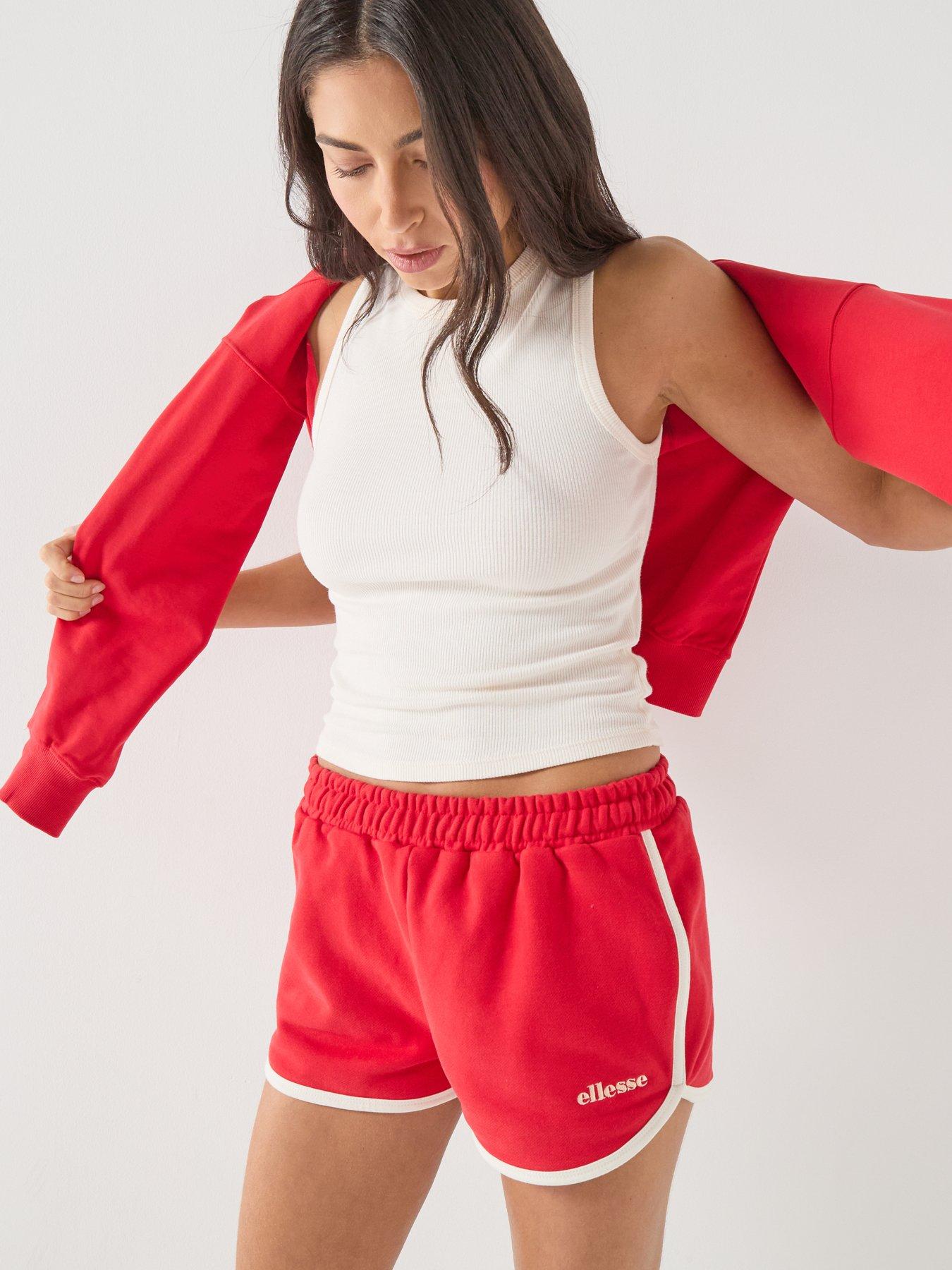 Image 5 of 6 of Ellesse Womens Ceriale Shorts - Red