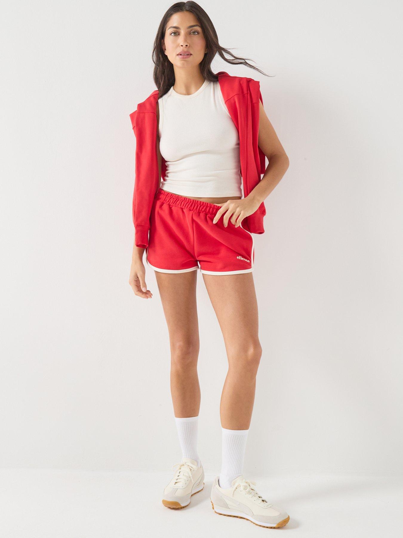 Image 6 of 6 of Ellesse Womens Ceriale Shorts - Red