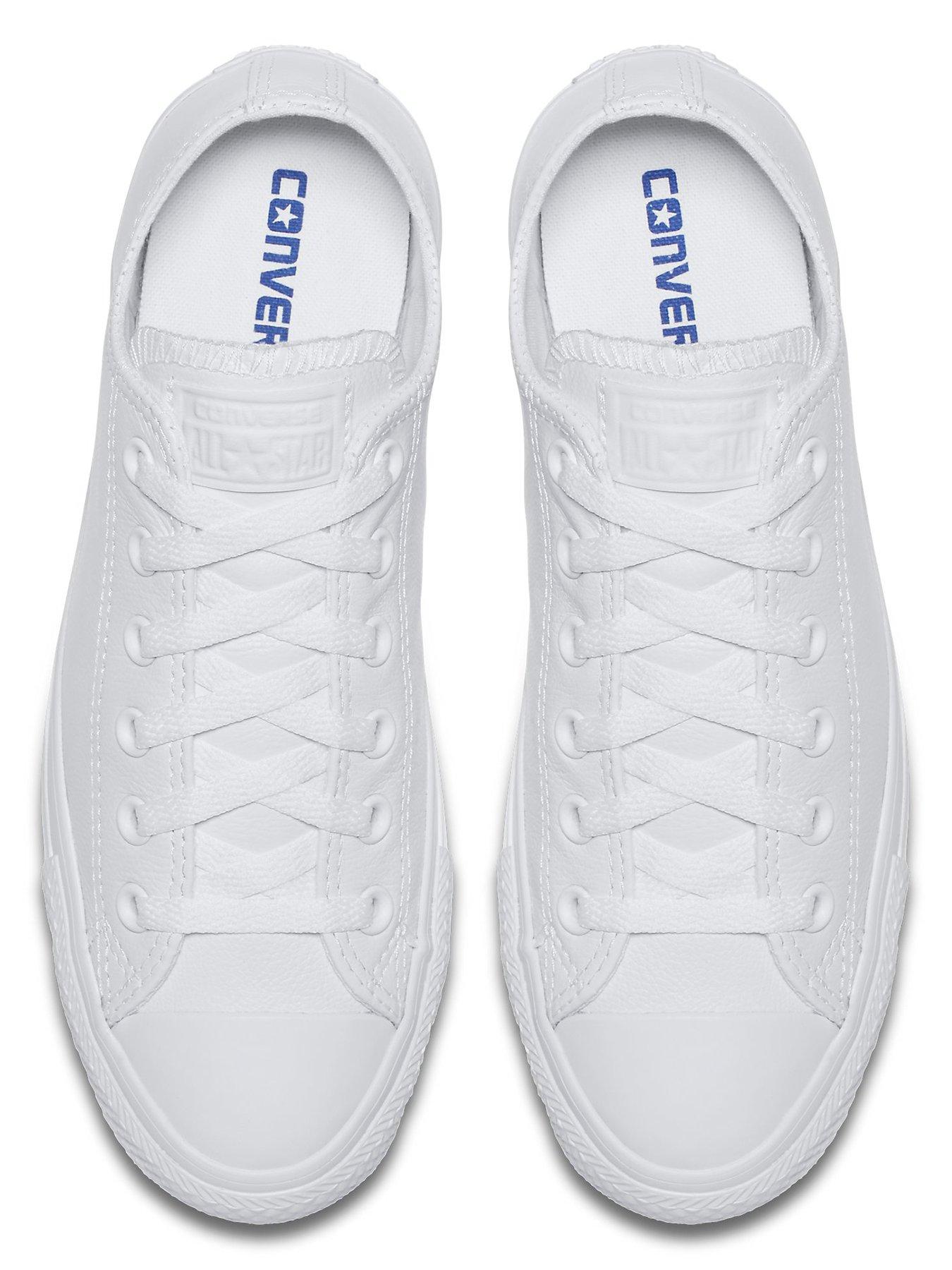 Image 4 of 6 of Converse Mens All Star Ox Trainers - White
