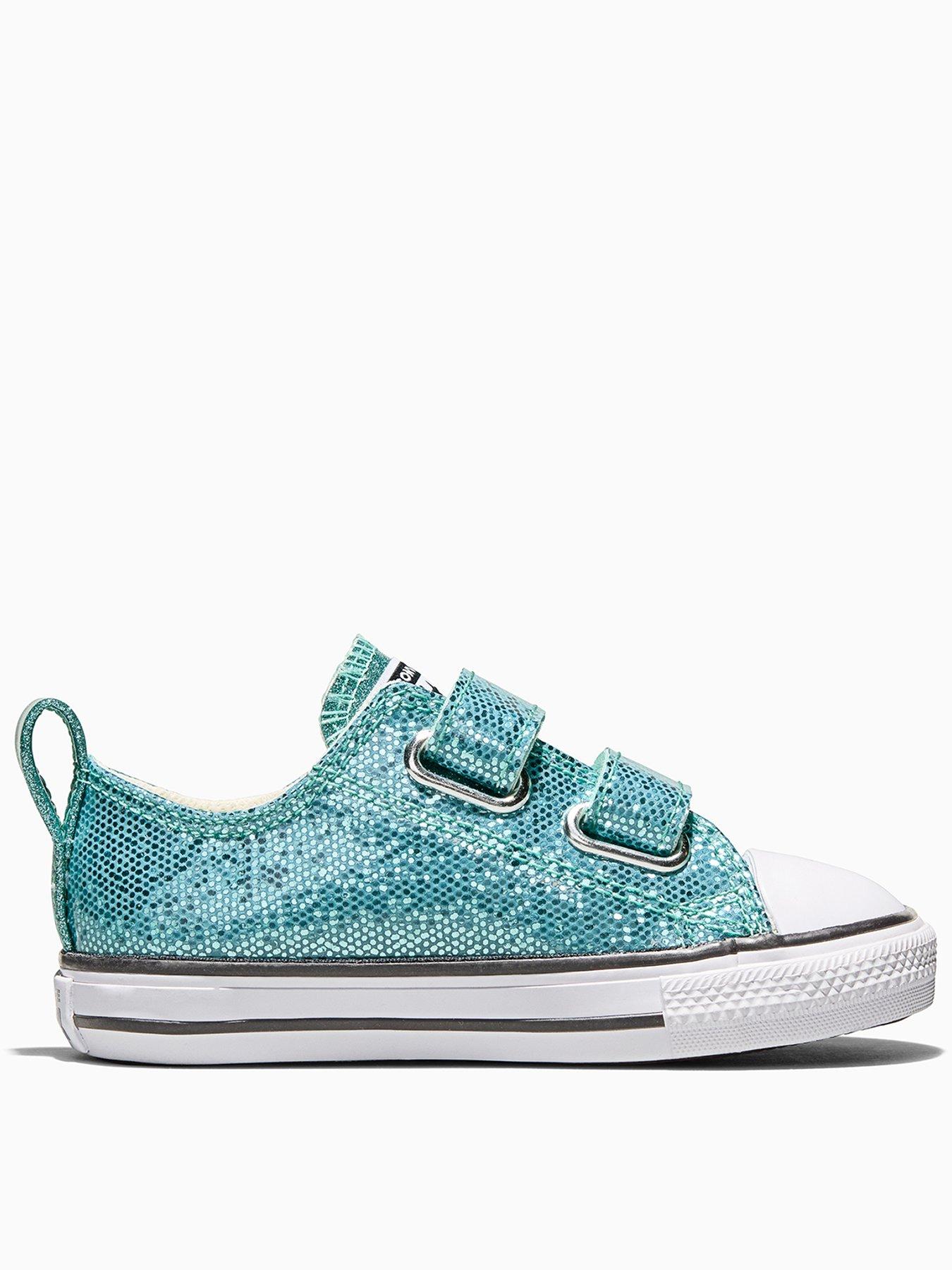 Image 1 of 5 of Converse Infant Chuck Taylor All Star 2V Trainers - Aqua