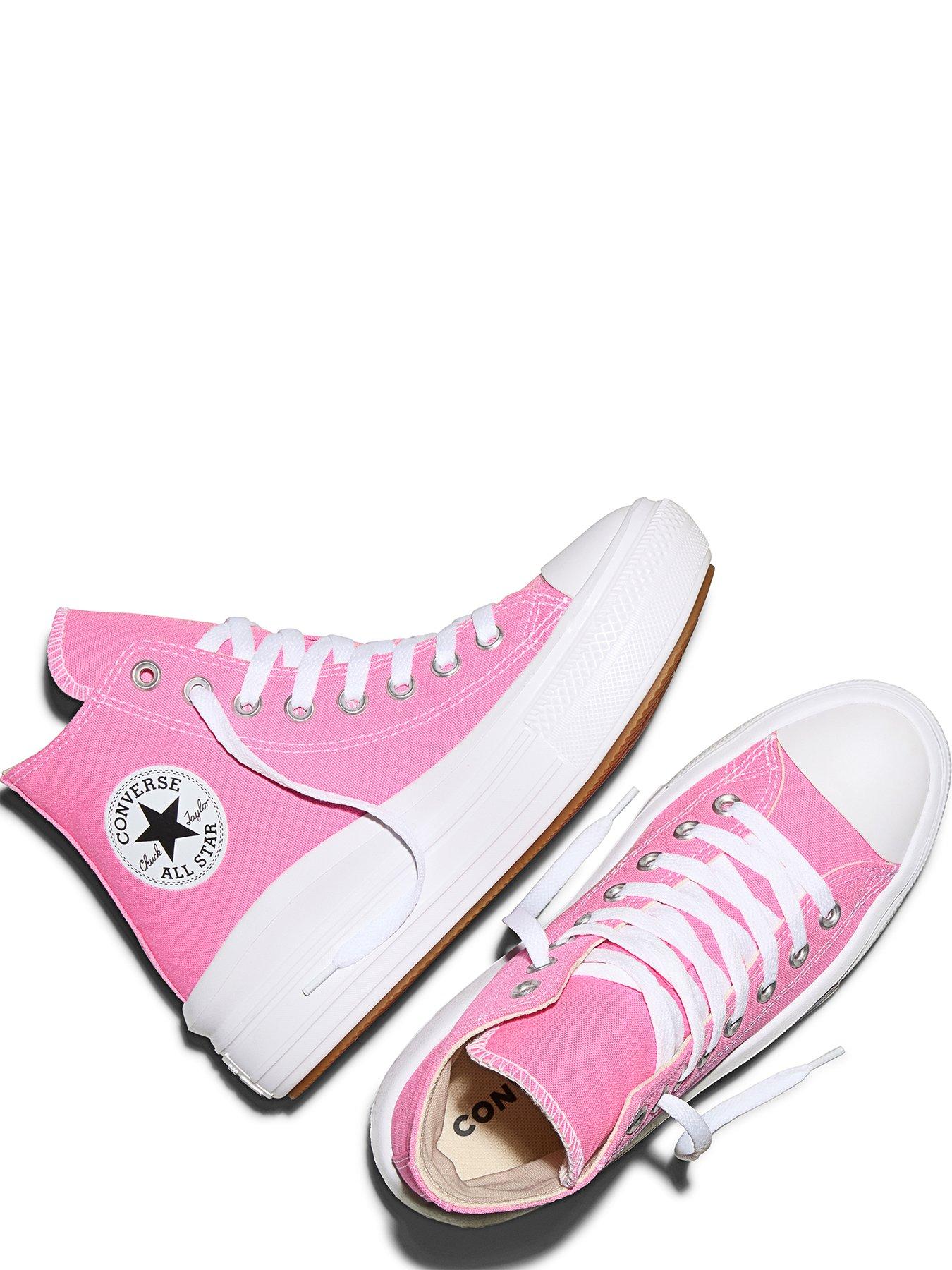 Image 4 of 7 of Converse Womens Chuck Taylor All Star Move Trainers - Pink