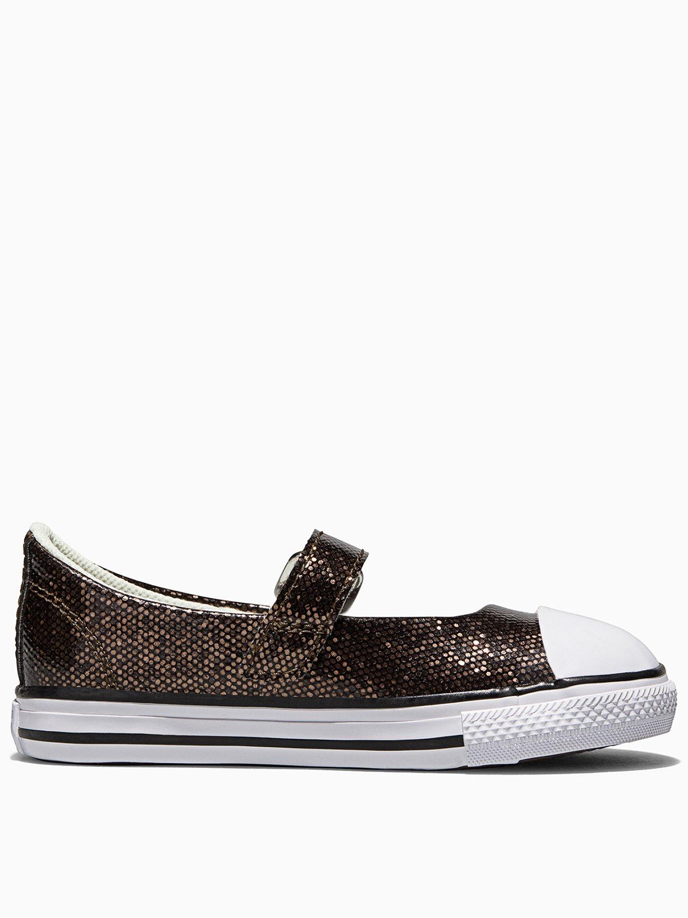 Converse Infant Chuck Taylor All Star Dainty Mary Jane Trainers - Brown