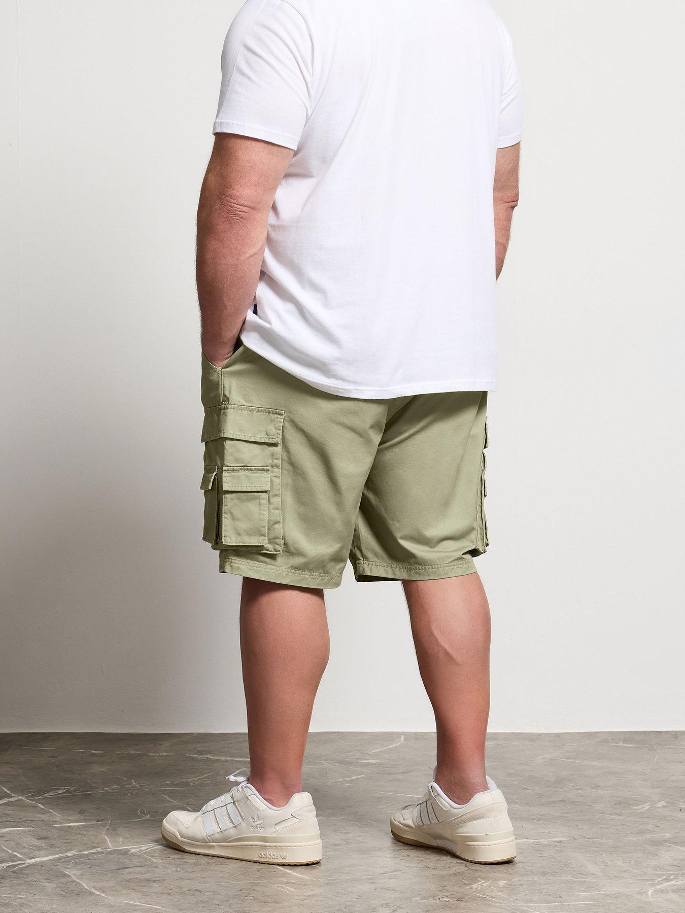 Image 2 of 5 of BadRhino Acid Wash Cargo Shorts - Green