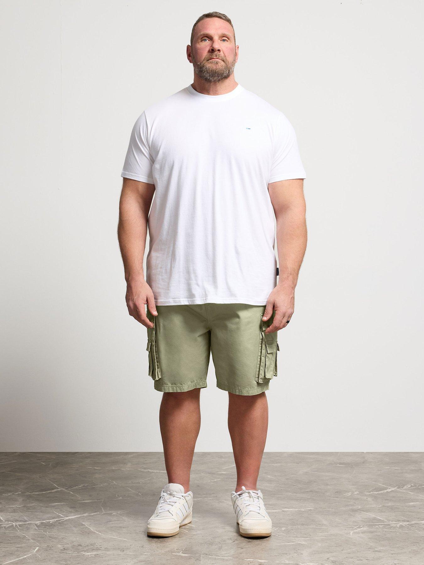 Image 3 of 5 of BadRhino Acid Wash Cargo Shorts - Green