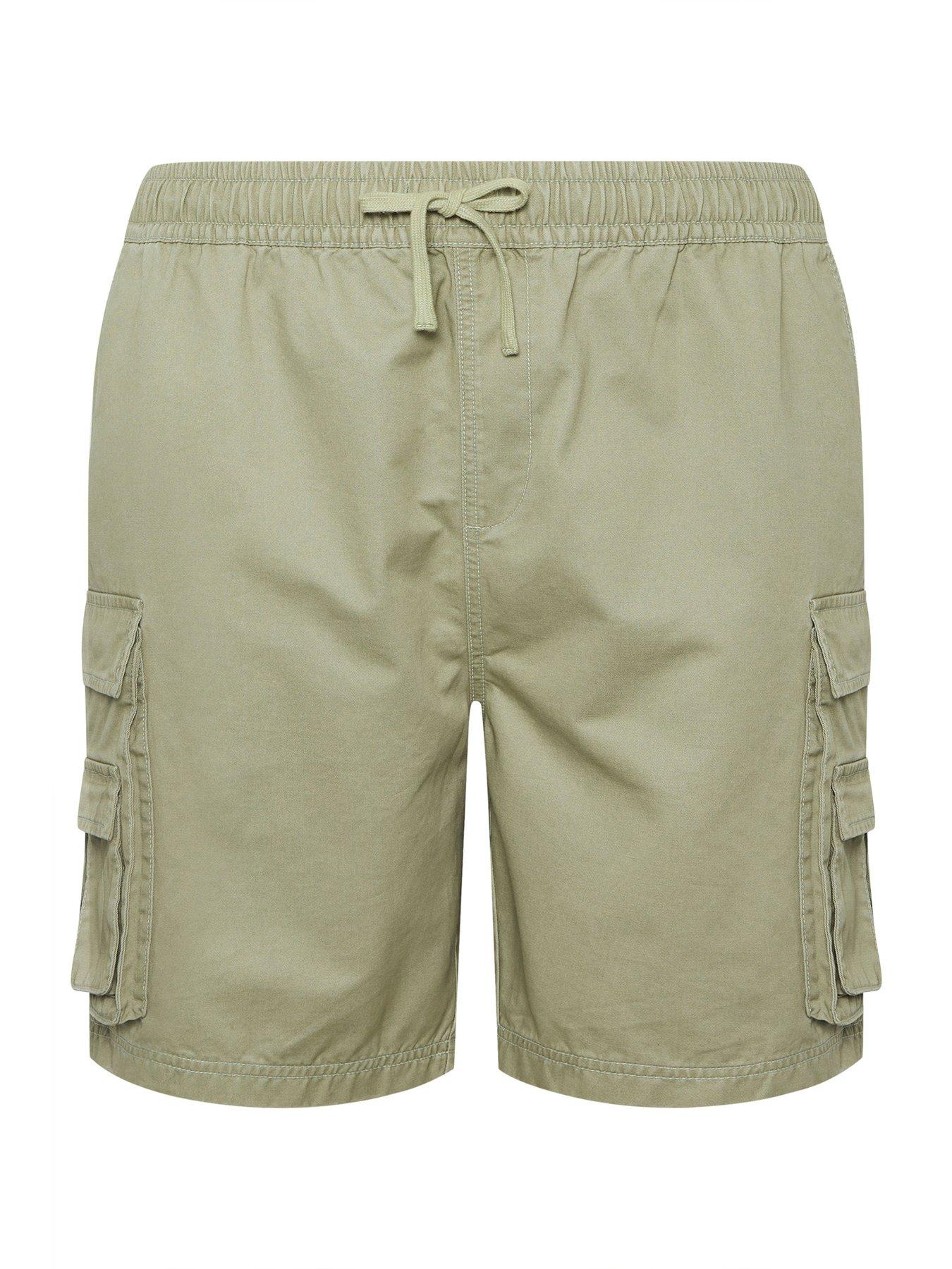 Image 5 of 5 of BadRhino Acid Wash Cargo Shorts - Green