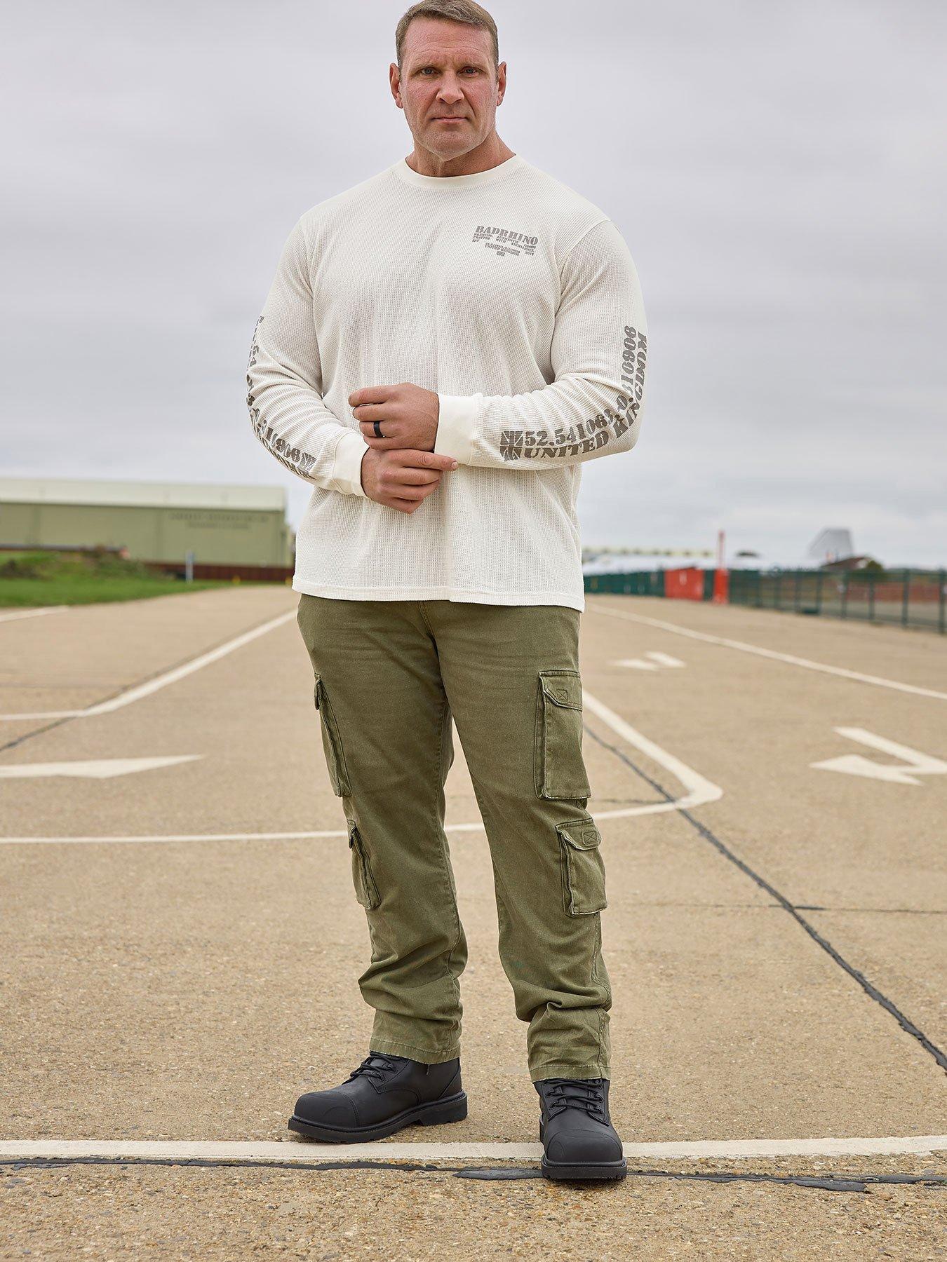 BadRhino Double Pocket Cargo Trousers - Green