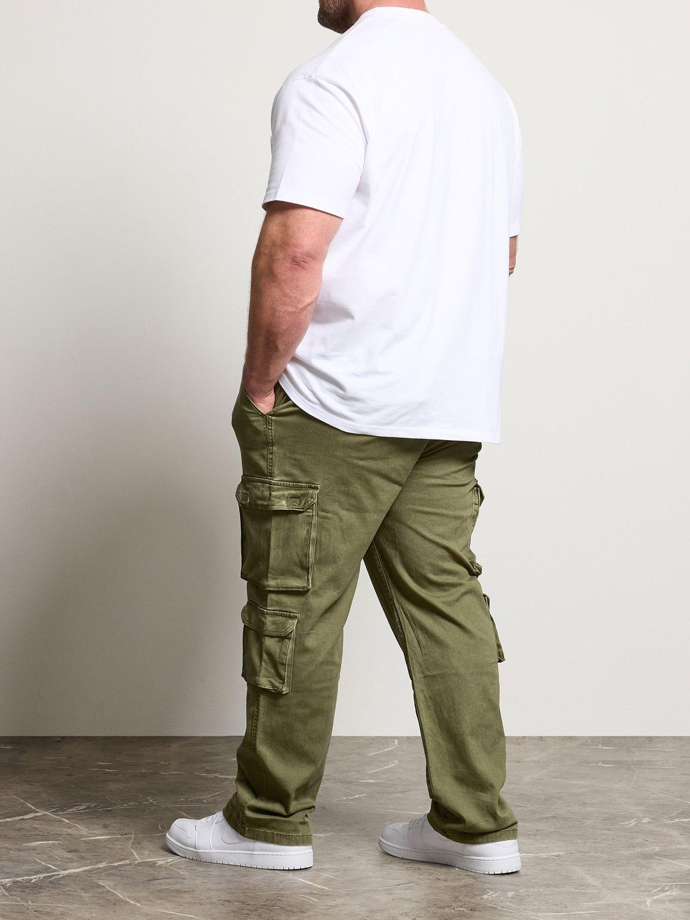 Image 2 of 4 of BadRhino Double Pocket Cargo Trousers - Green