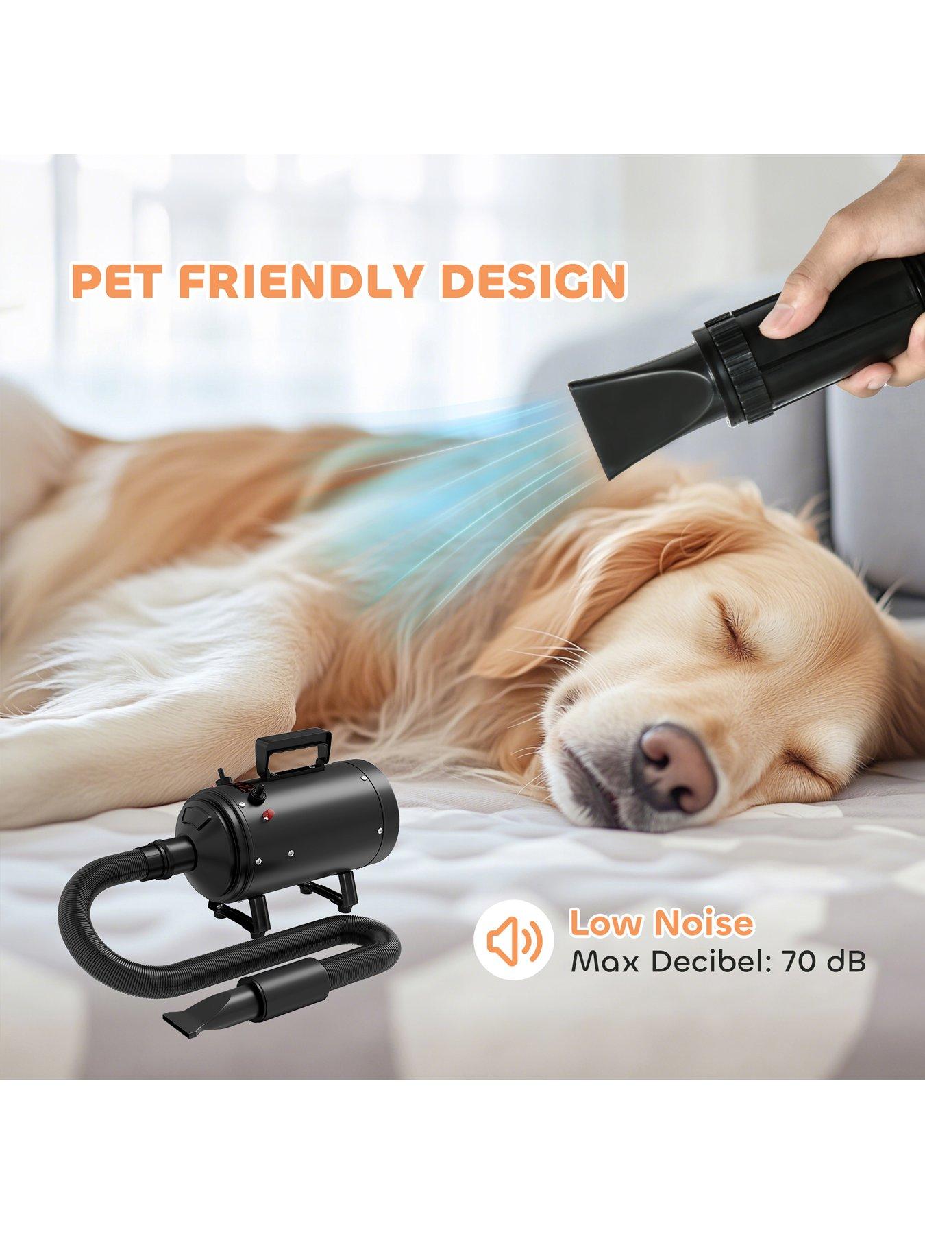 Image 6 of 7 of PawHut 2200W Dog Hair Dryer with Adjustable Temperature &amp; Velocity, Black