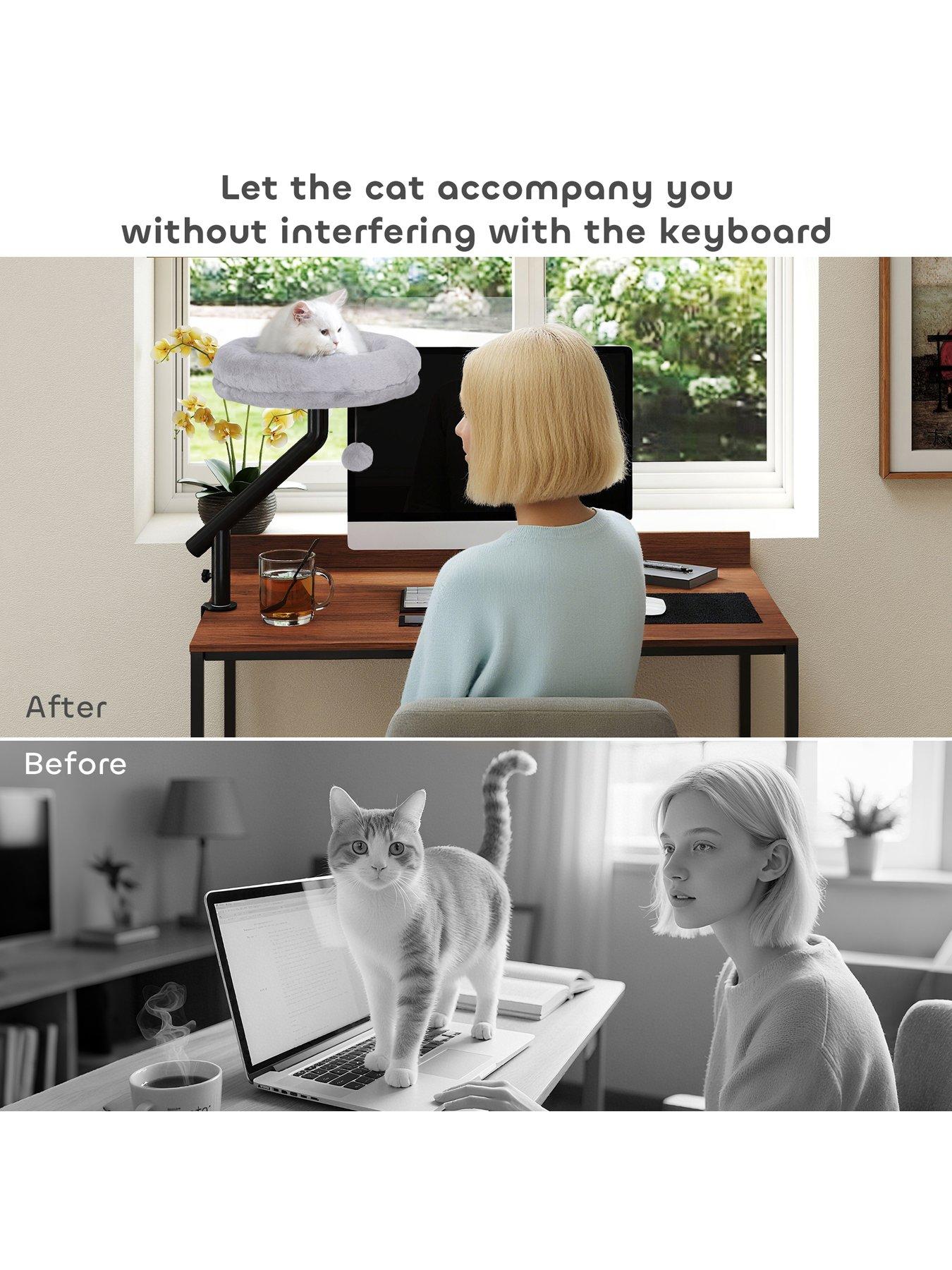 pawhut-cat-bed-for-desk-360degnbsprotatable-adjustable-cat-nest-hammockdetail