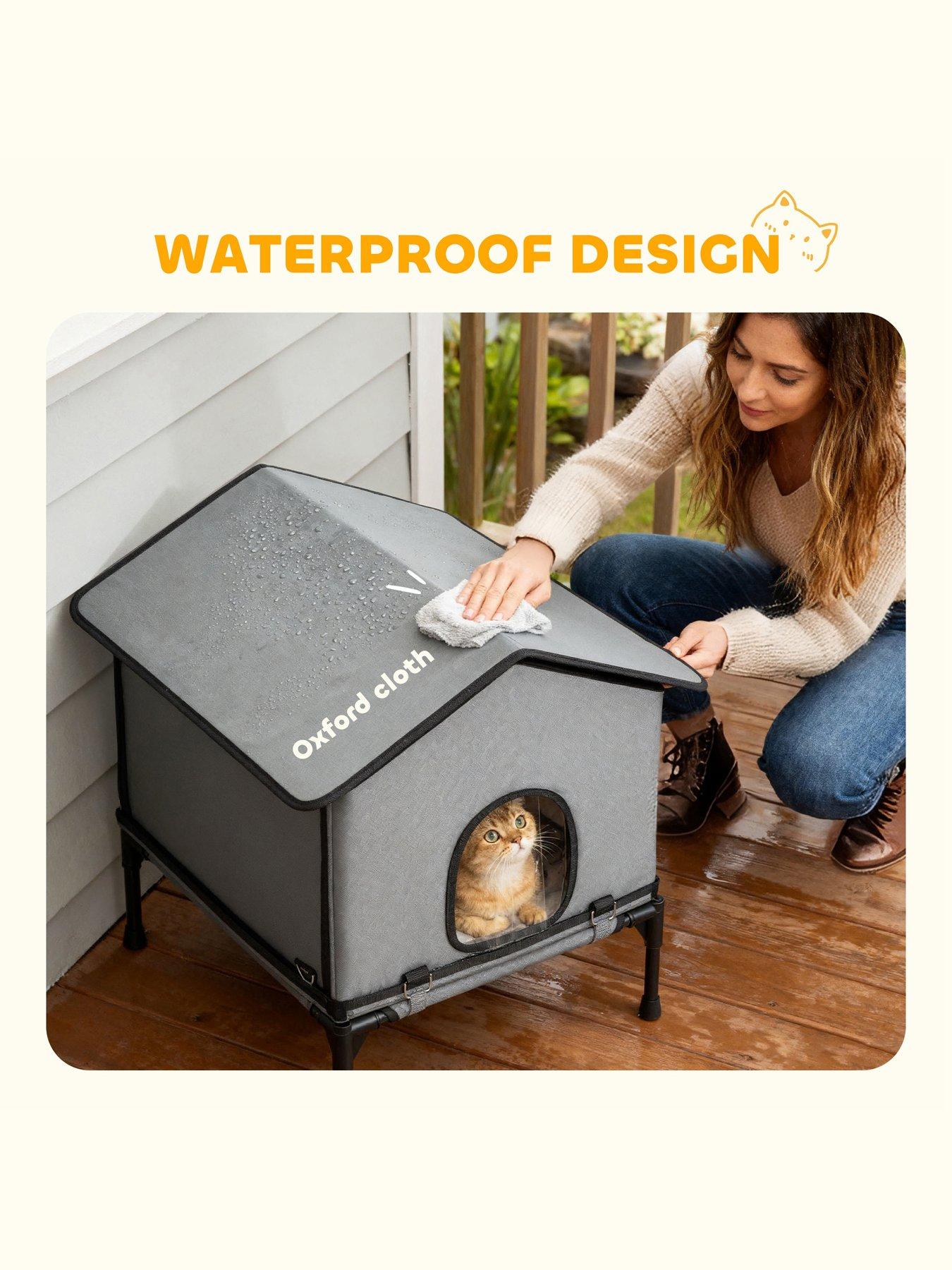 pawhut-outdoor-cat-house-cat-shelter-with-elevated-base-greydetail