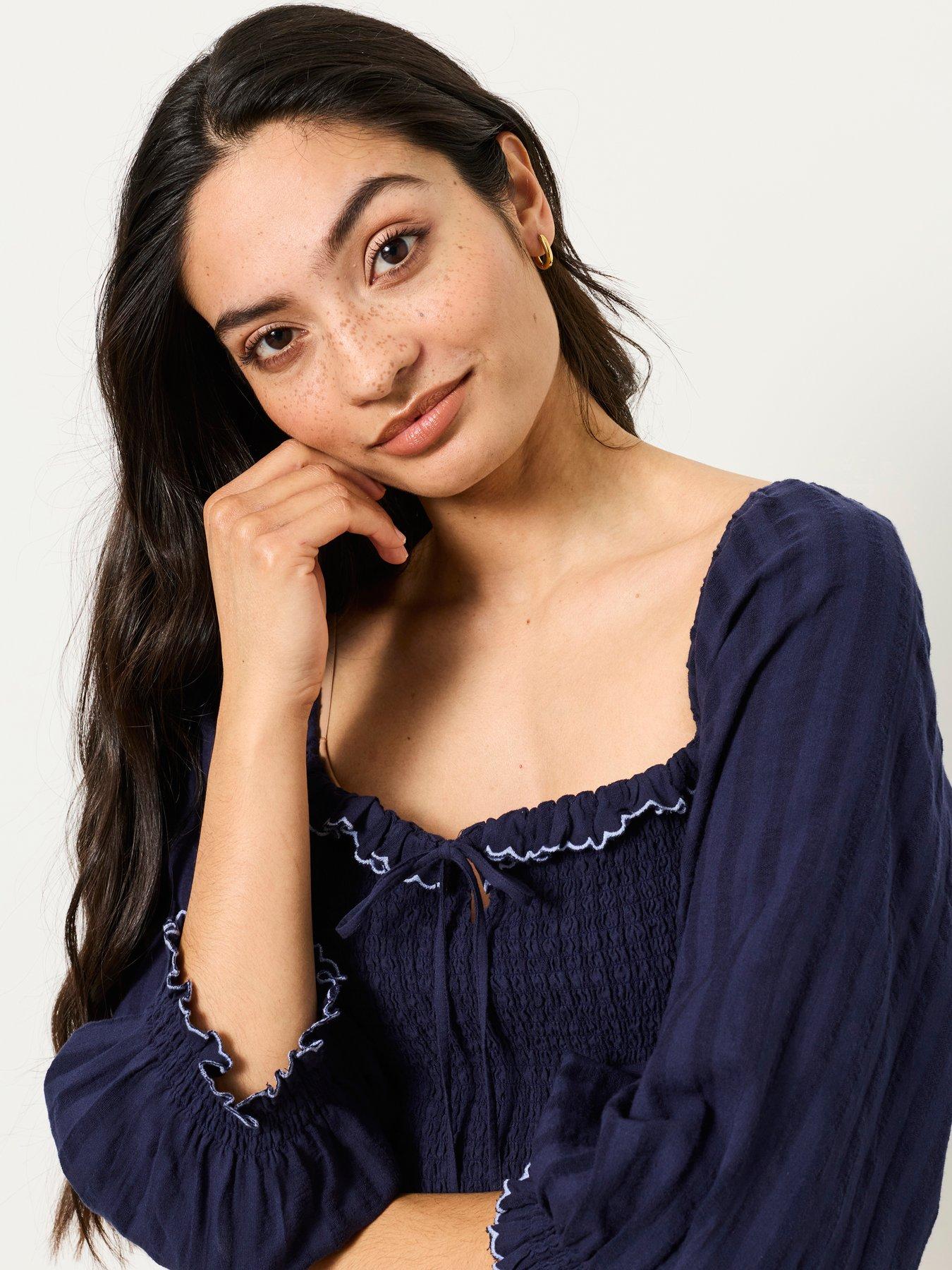 fatface-amelie-midi-dress-navydetail