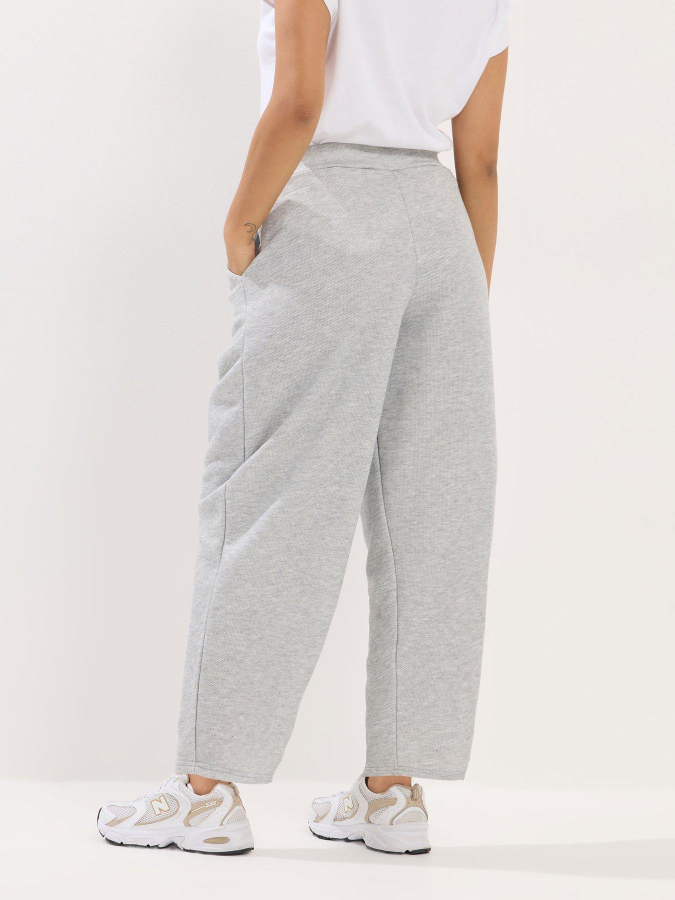 pixiegirl-petite-marl-jersey-pleated-barrel-trousers-greystillFront