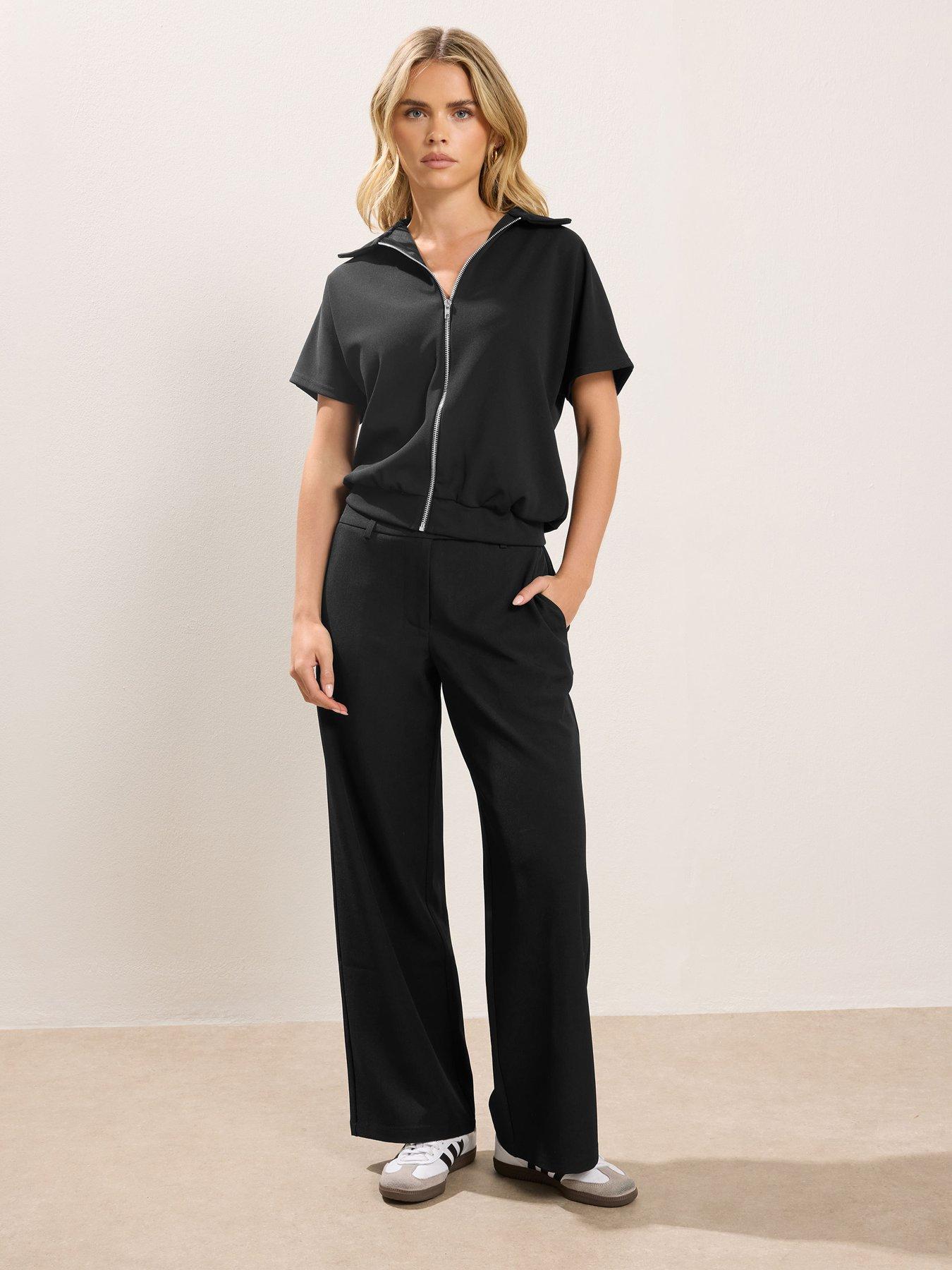 pixiegirl-petite-short-sleeve-scuba-jacket-blackback