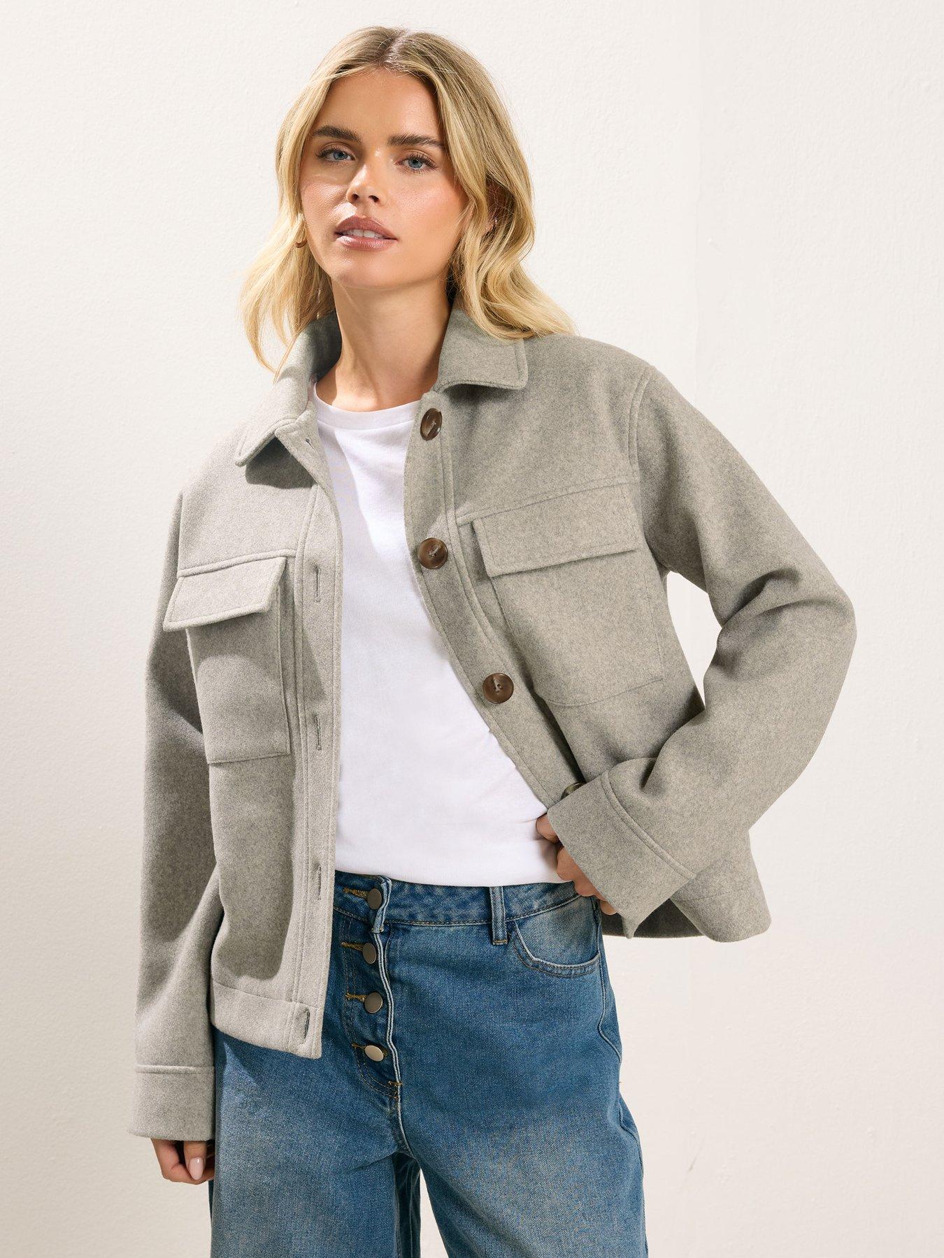 pixiegirl-petite-faux-wool-trucker-jacket-creamfront