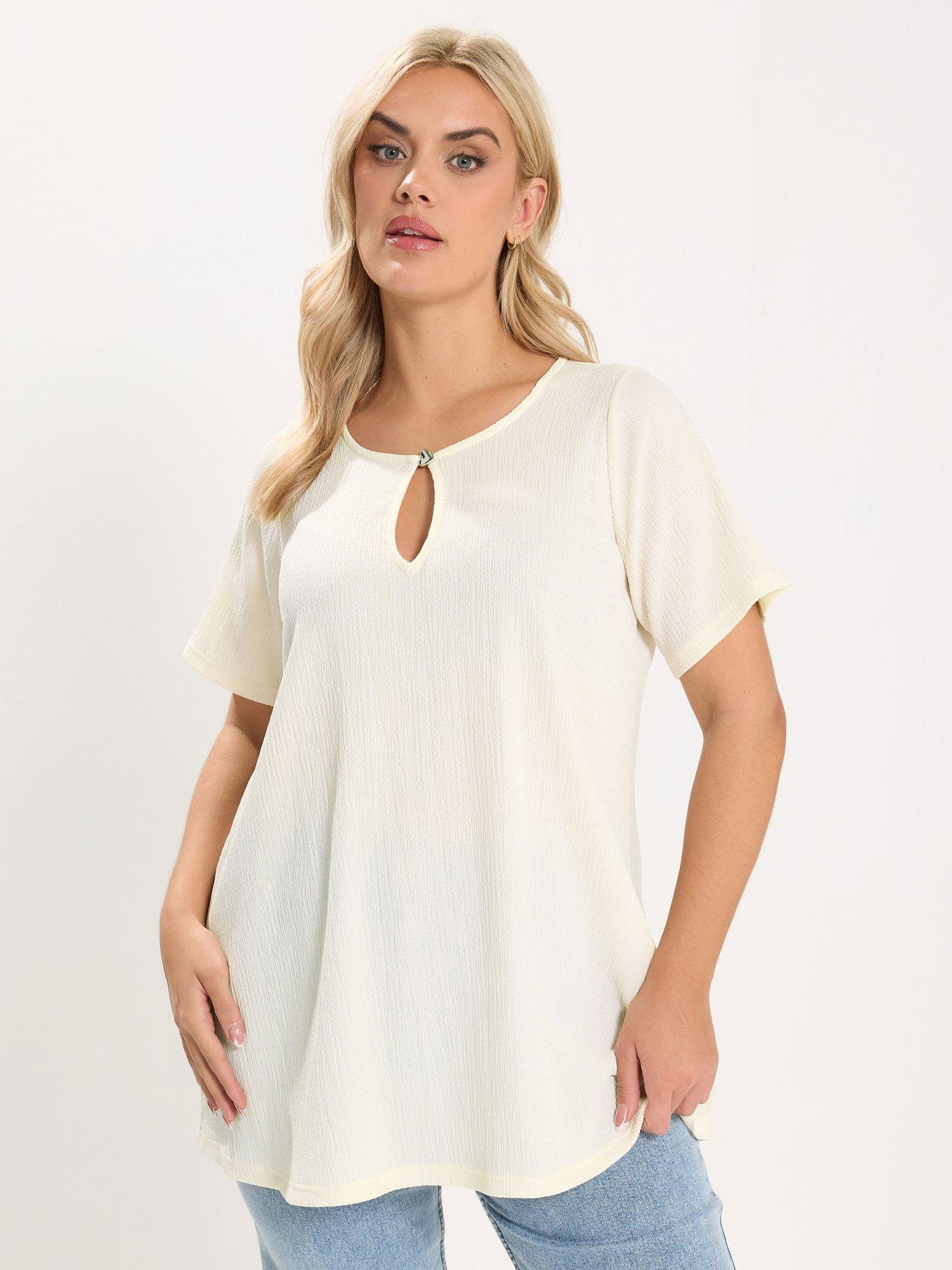 Image 1 of 5 of Yours Curve Formal Button Top