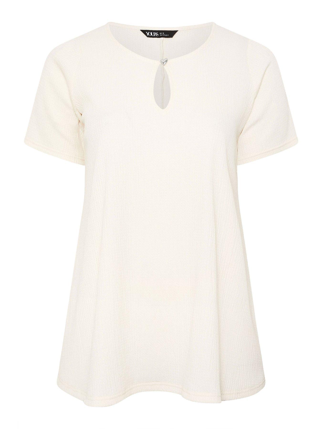 Image 5 of 5 of Yours Curve Formal Button Top