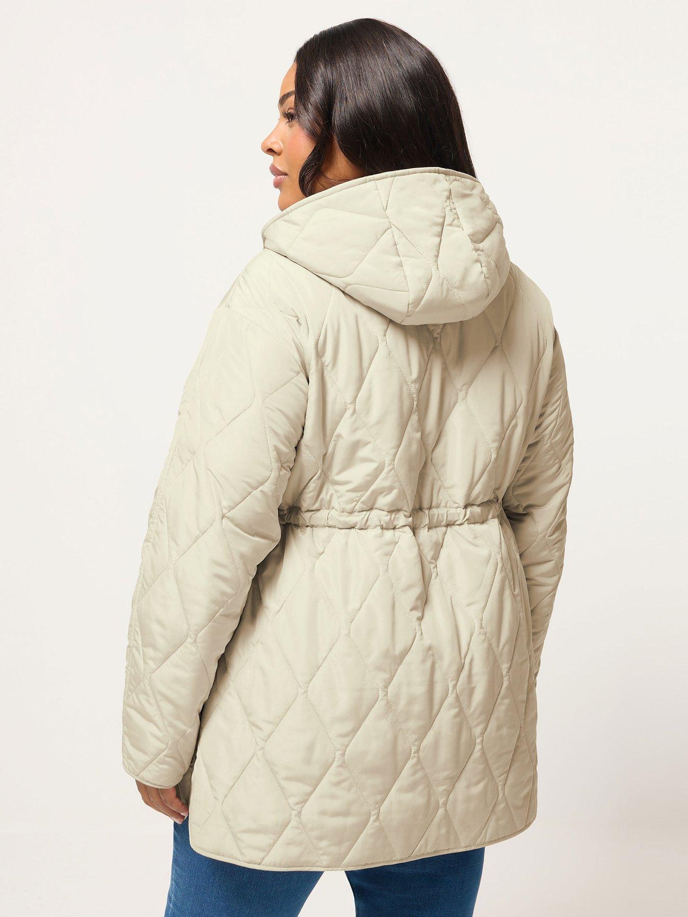 yours-curve-lightweight-diamond-quilted-midi-jacketstillFront