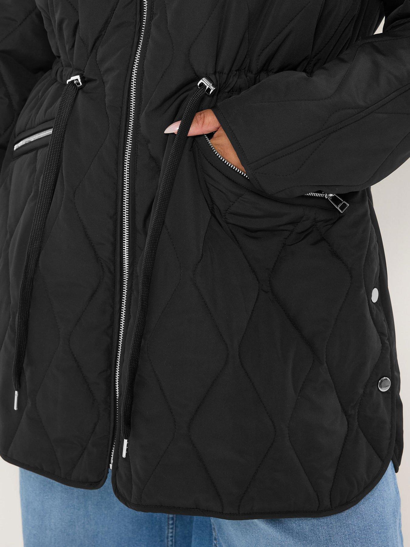yours-curve-lightweight-diamond-quilted-midi-jacket-blackoutfit