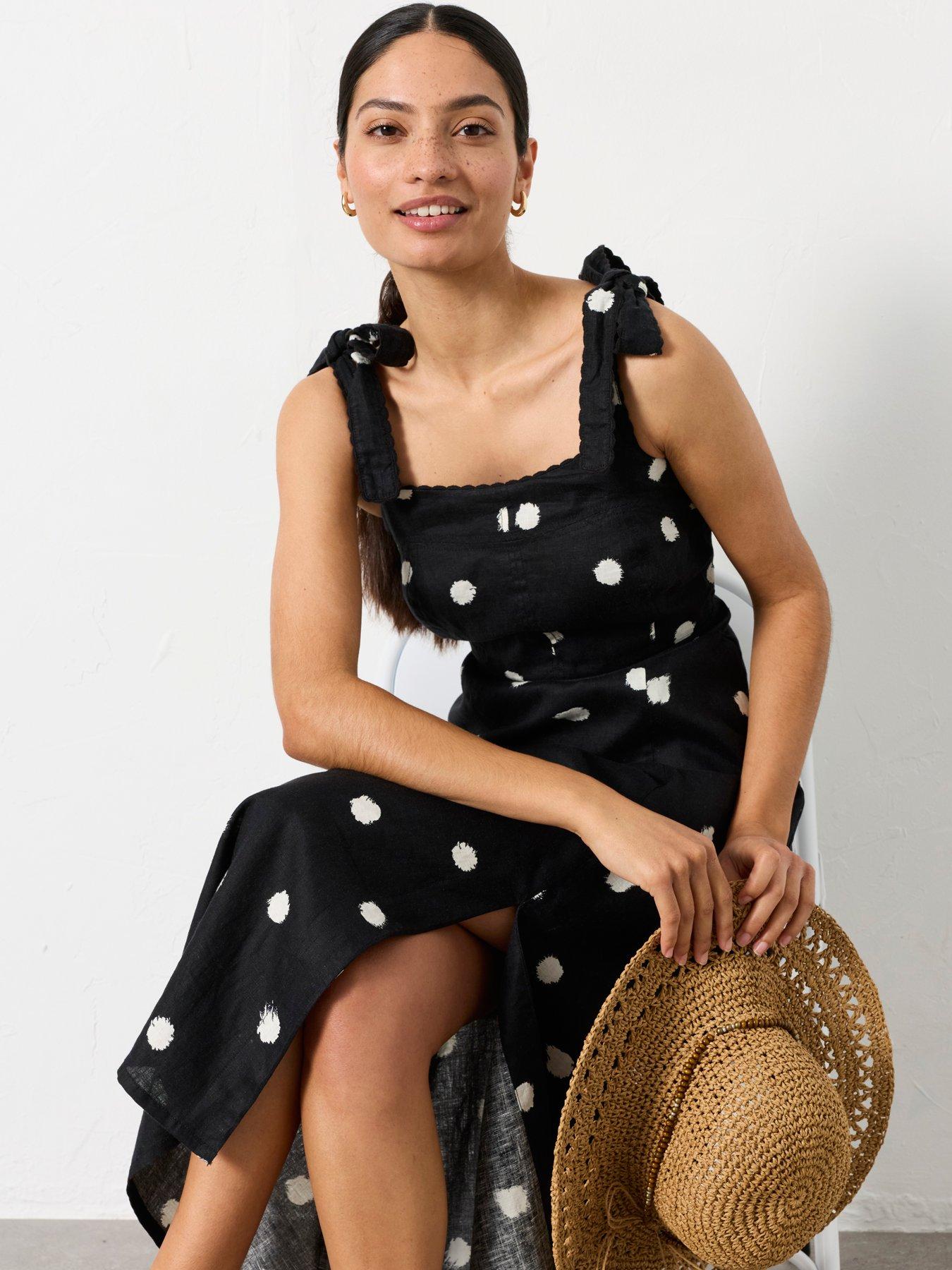 FatFace Delphine Linen Spot - Black