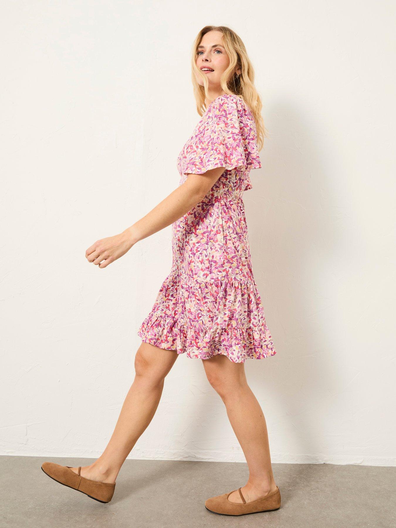 Image 4 of 6 of FatFace Grace Confetti Dress - Multi
