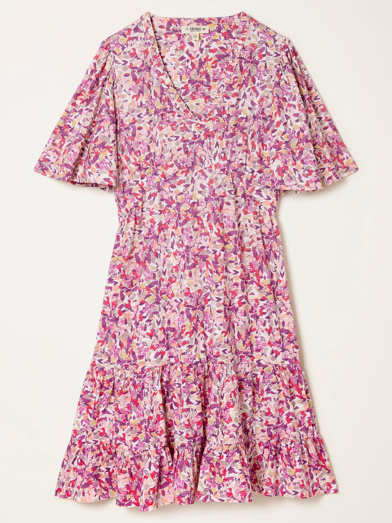 Image 6 of 6 of FatFace Grace Confetti Dress - Multi